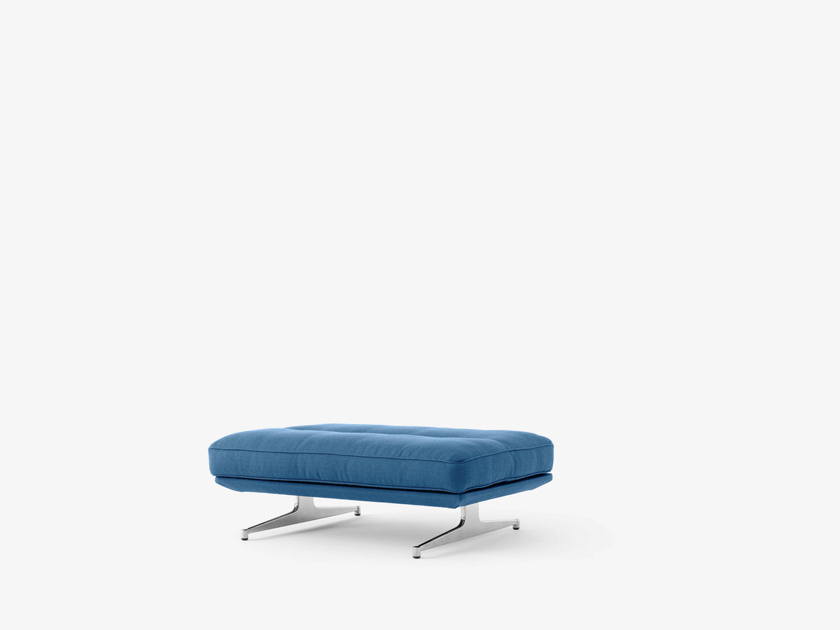Pouf INLAND AV32 upholstered with an aluminum base