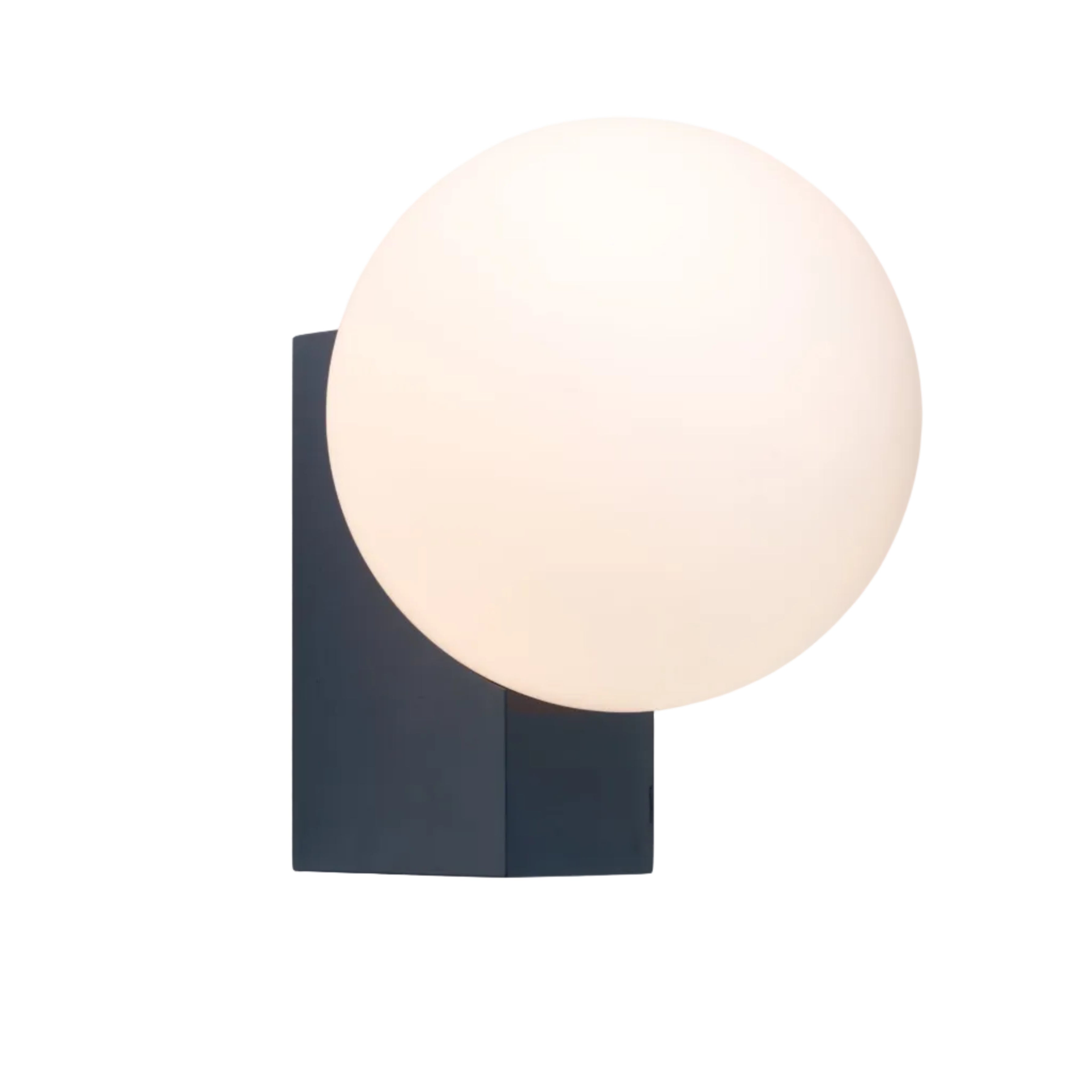 WALL LAMP JOURNEY SH2 with a glass shade and a dark blue base