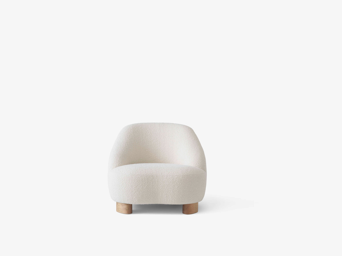 MARGAS LC1 Armchair upholstered with an oak base