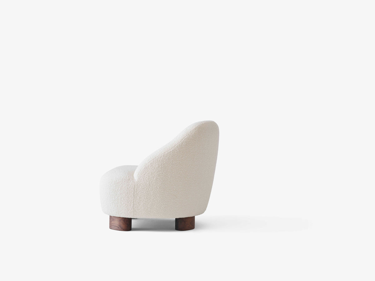 MARGAS LC1 Armchair upholstered with an oak base
