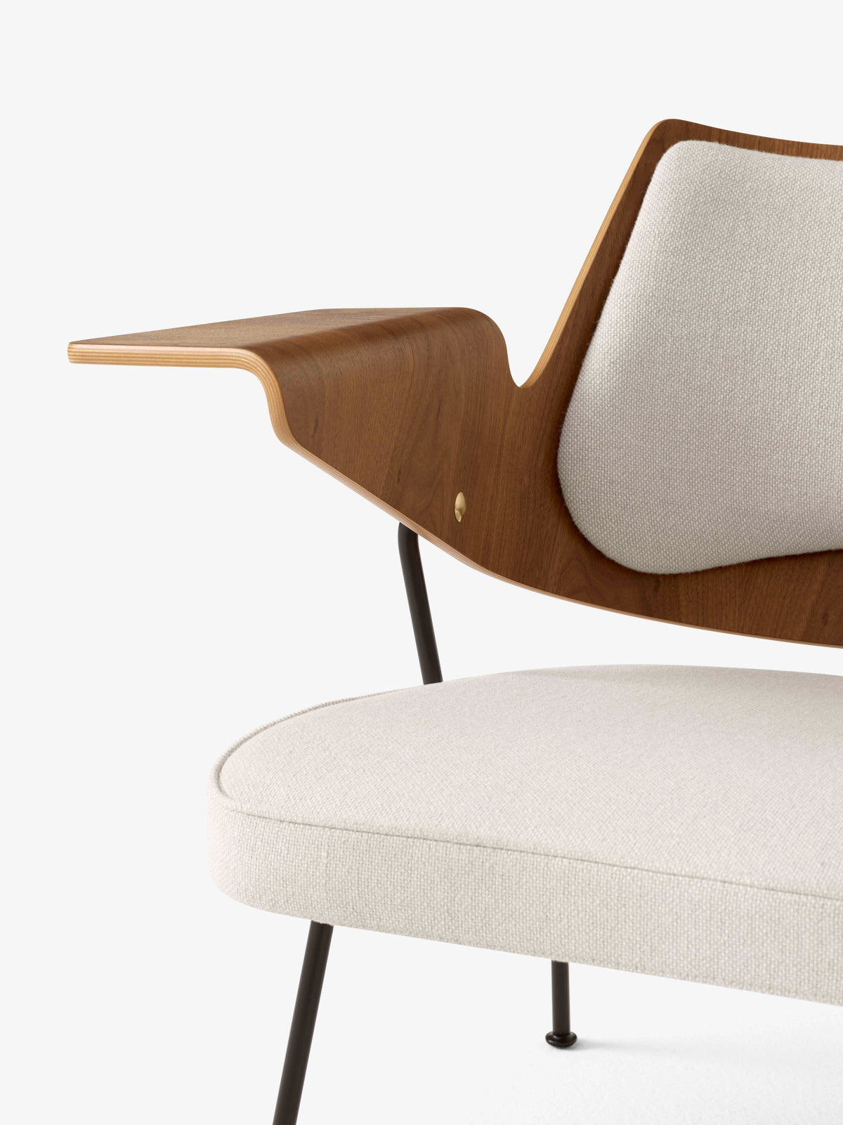 RFH RD8 Armchair upholstered with wood and black base