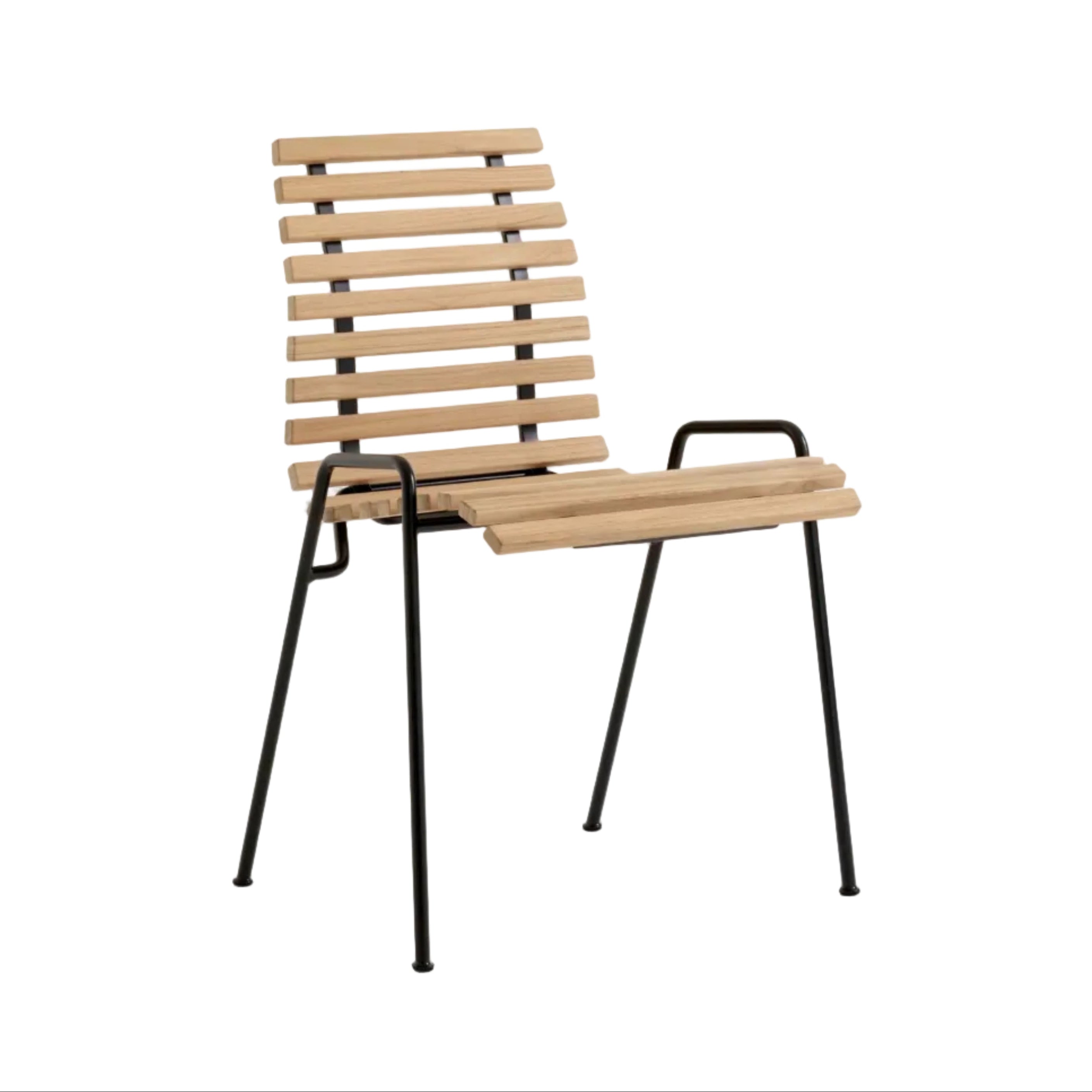 RFH RD4 Outdoor Chair in Teak Wood with Black Base
