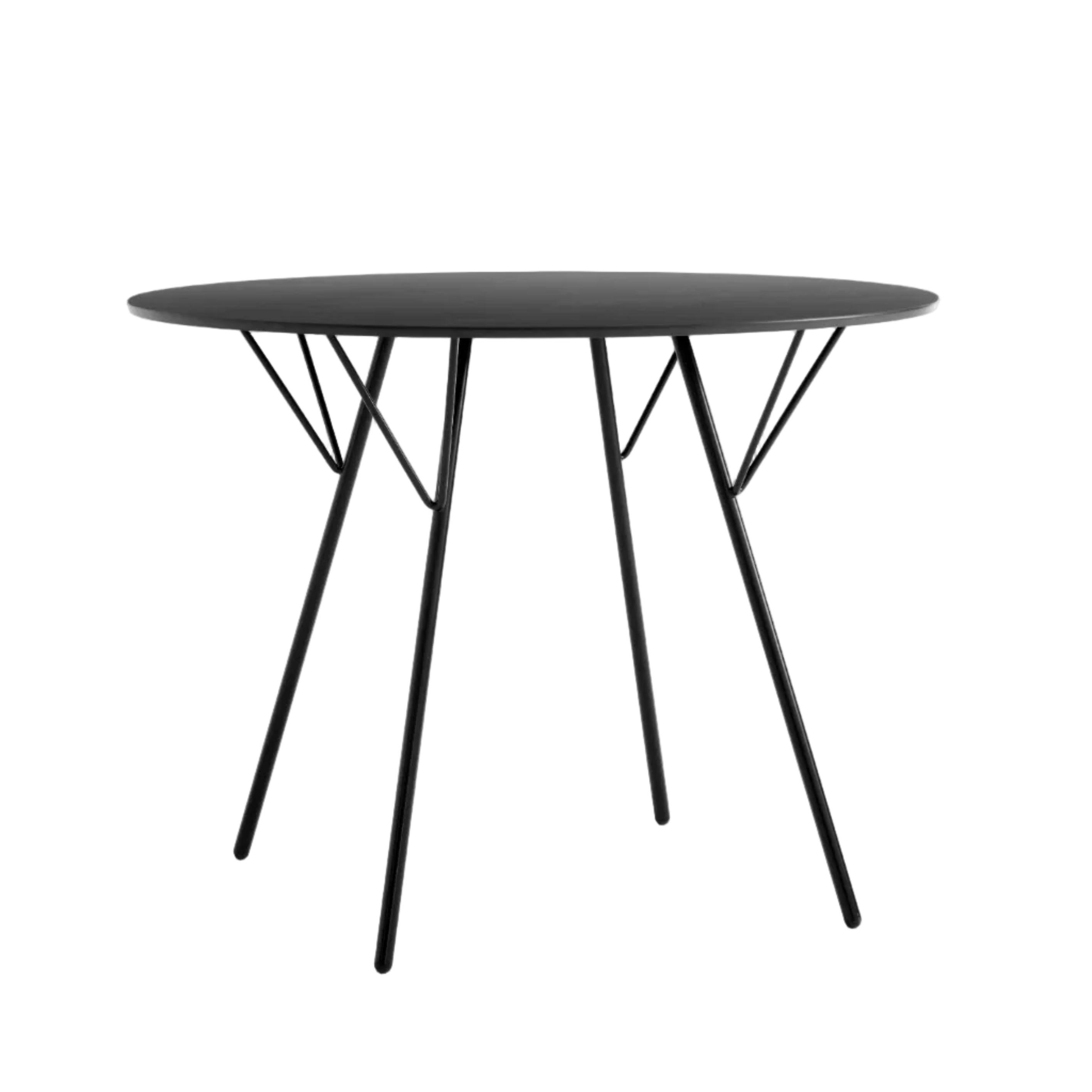 RFH round outdoor table in black