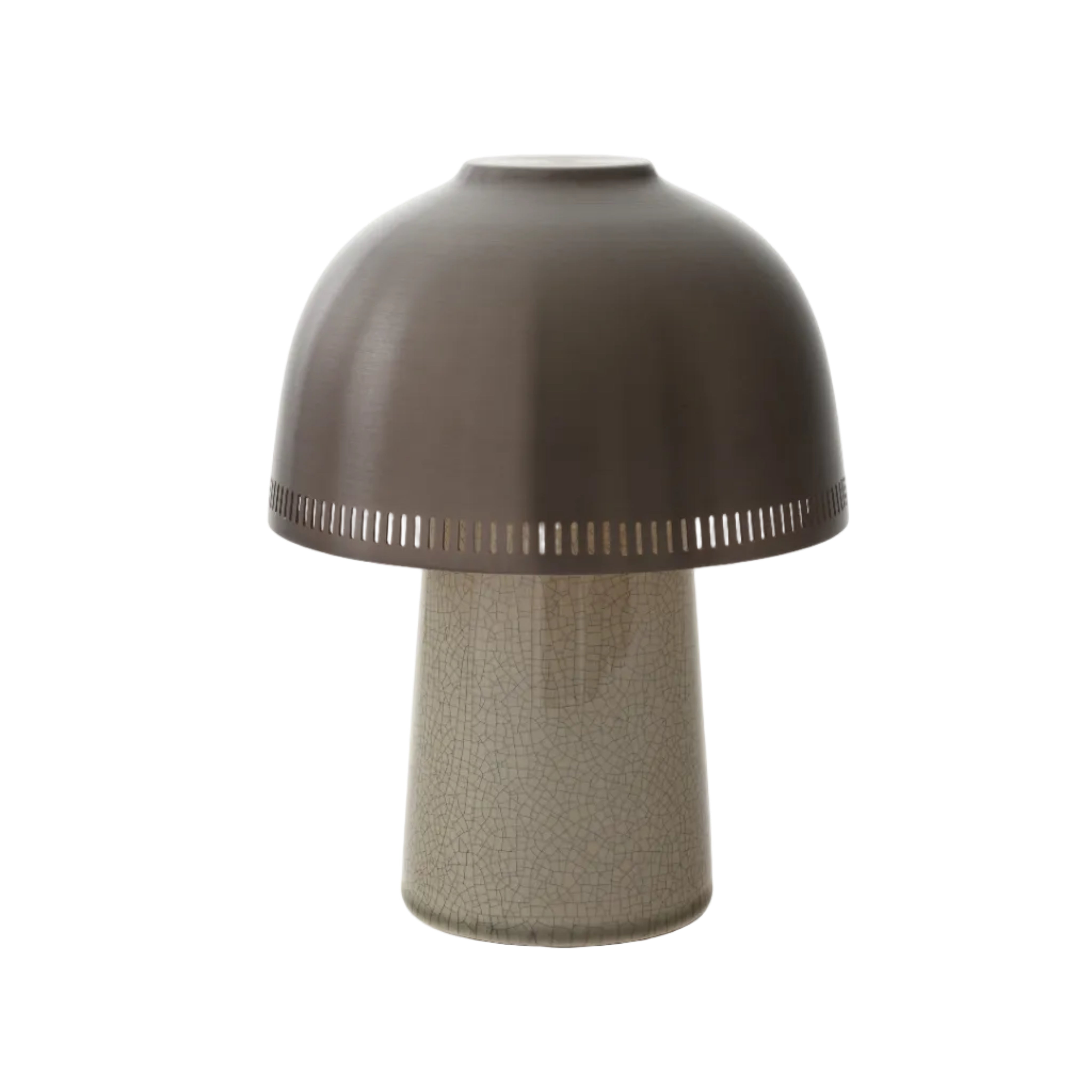 Portable lamp RAKU SH8 brown shade with beige base