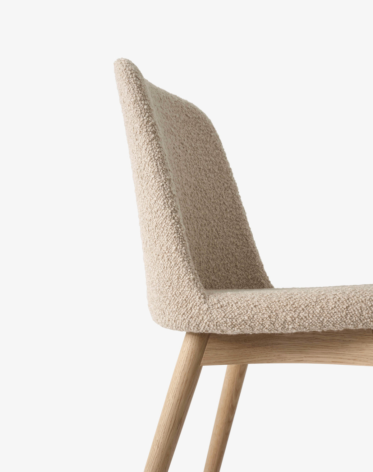 RELY HW73 Upholstered Chair with Oak Base