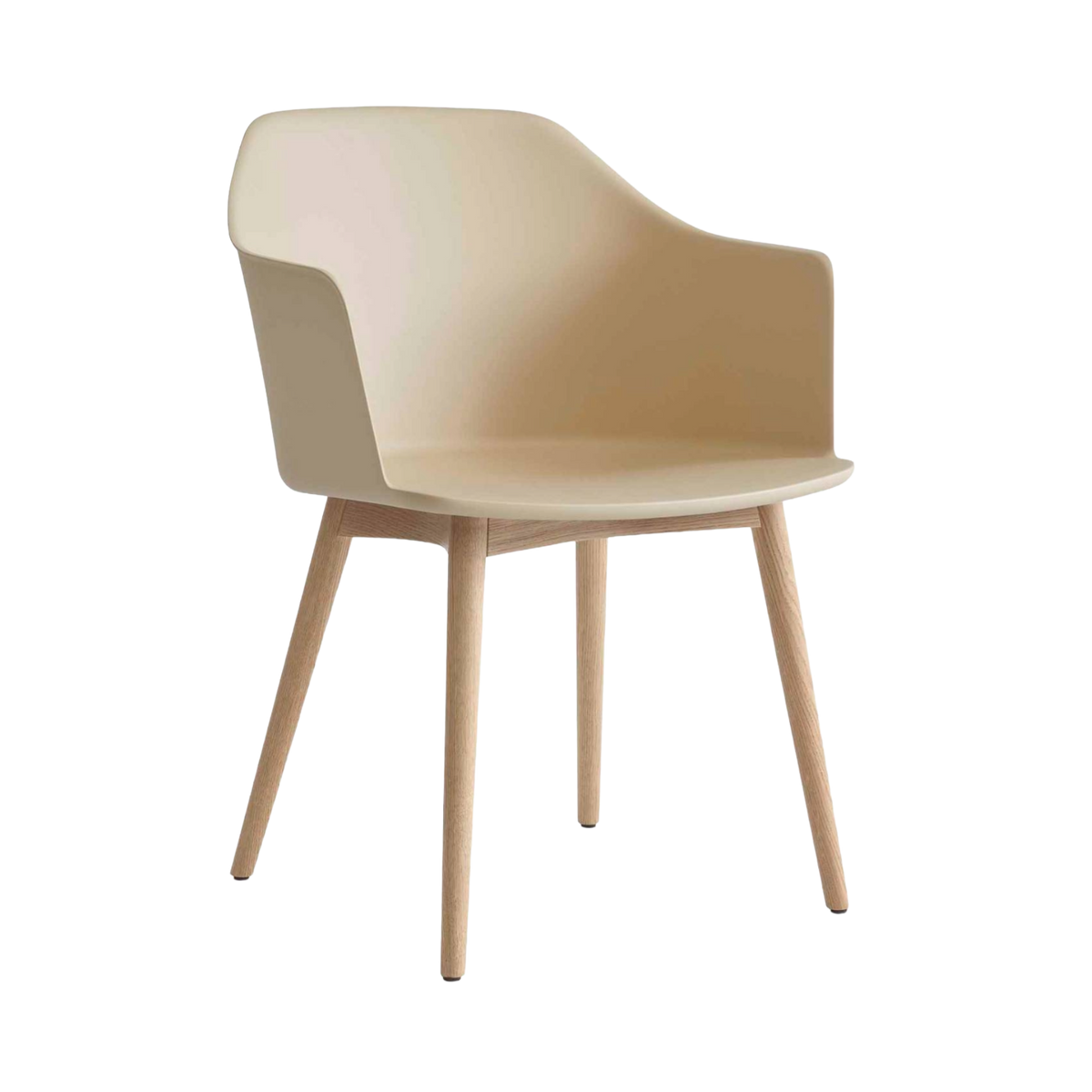 RELY HW76 armchair sand with oak base