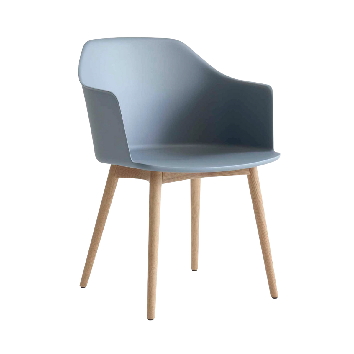 RELY HW76 armchair sky blue with oak base