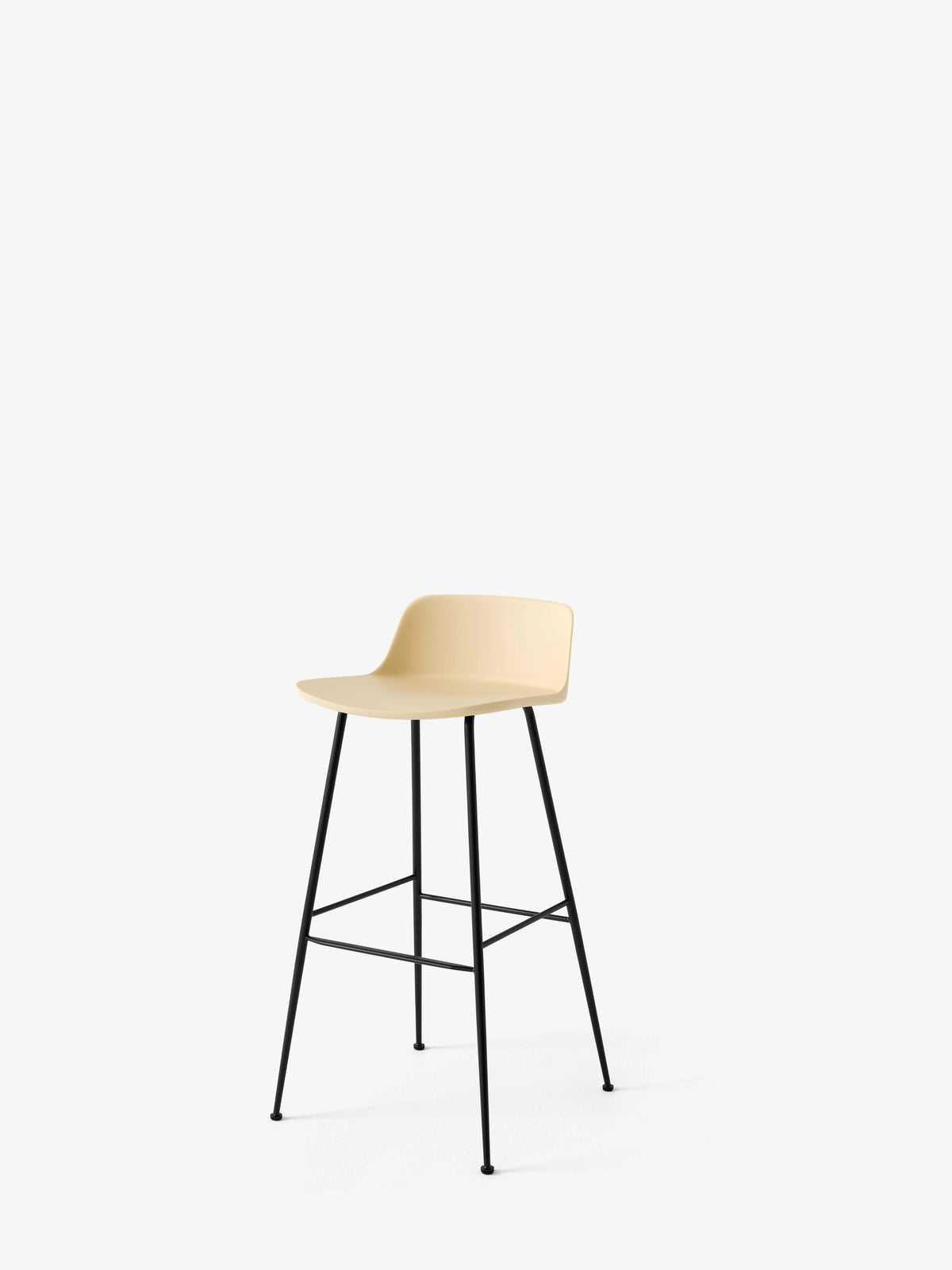 RELY Sand Stool with Black Steel Base