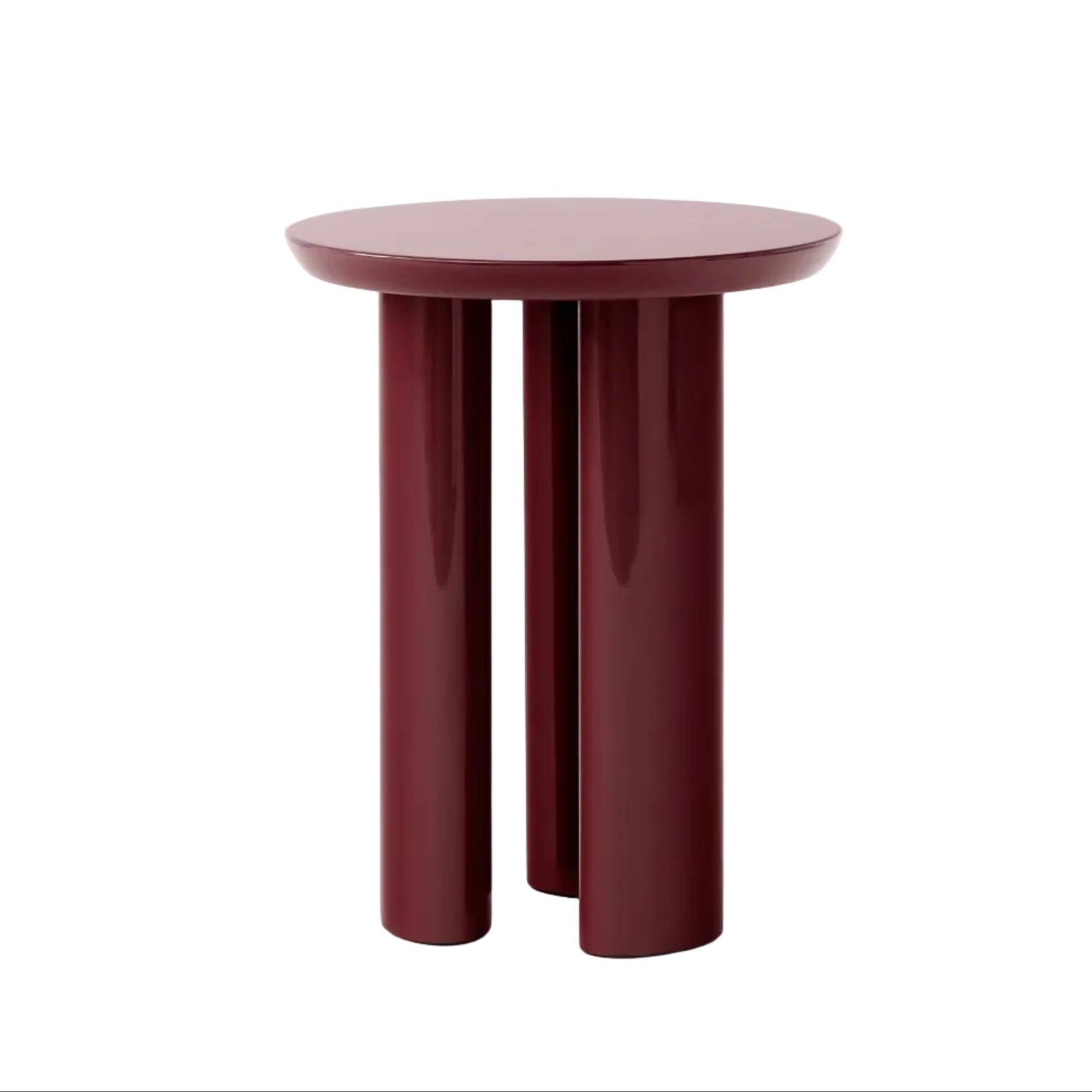 TUNG JA3 Side Table in Burgundy
