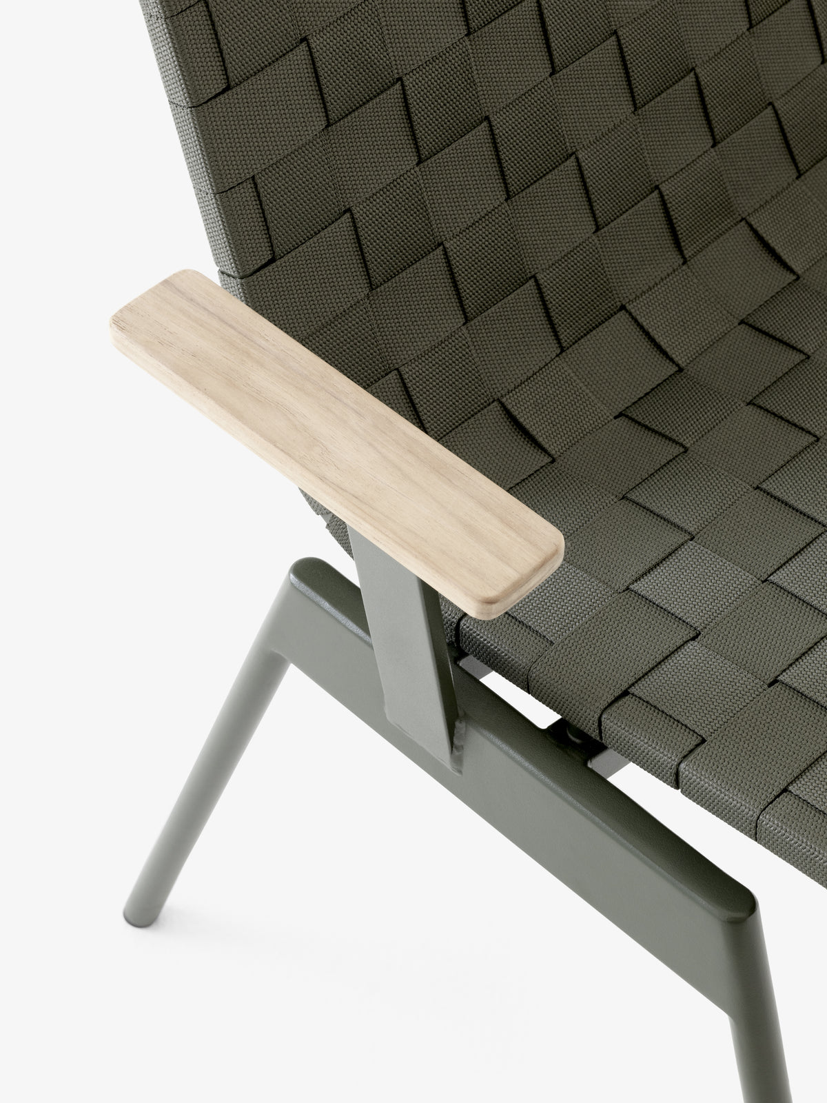 Outdoor chair with armrests VILLE AV34 dark green