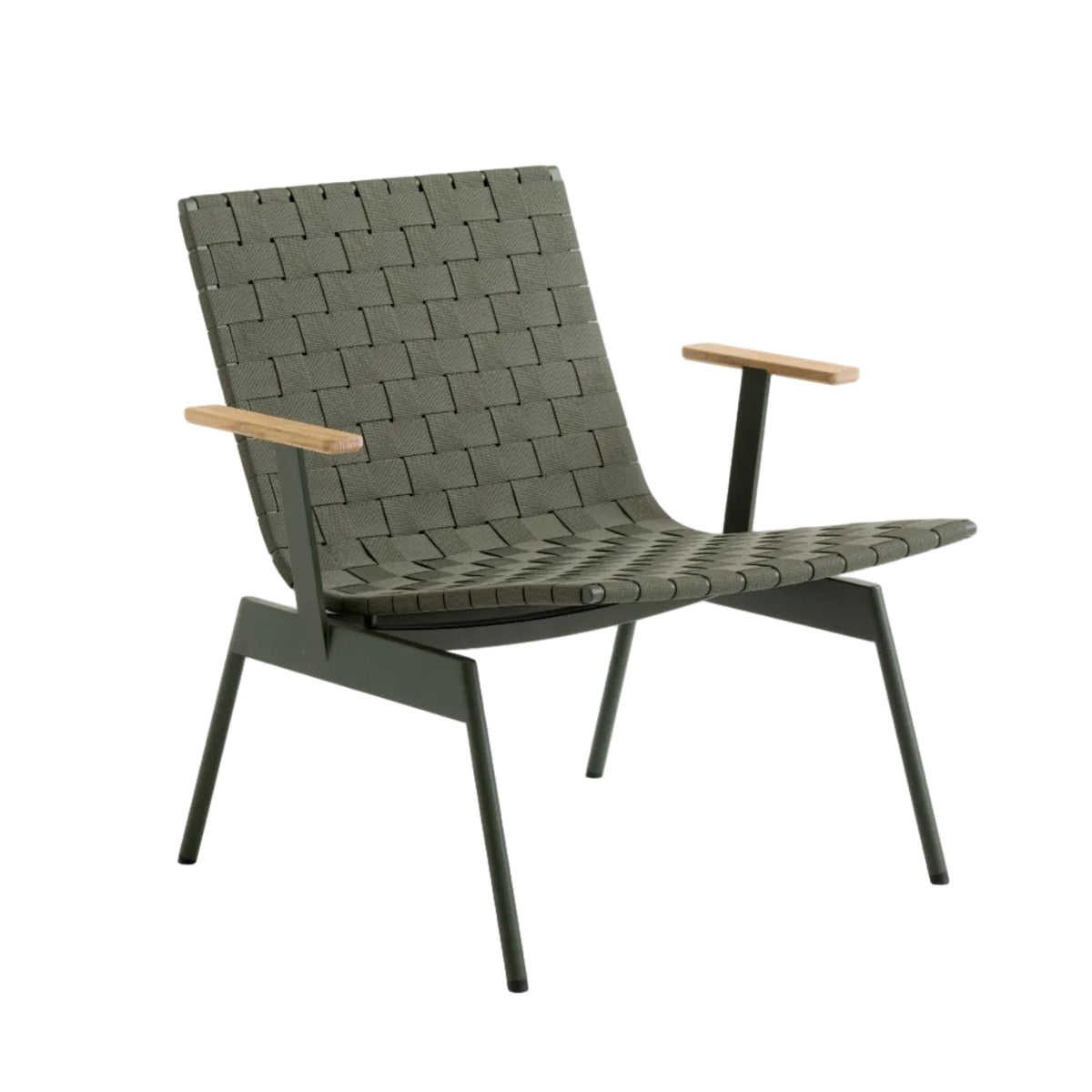 Outdoor armchair with armrests VILLE AV45 dark green