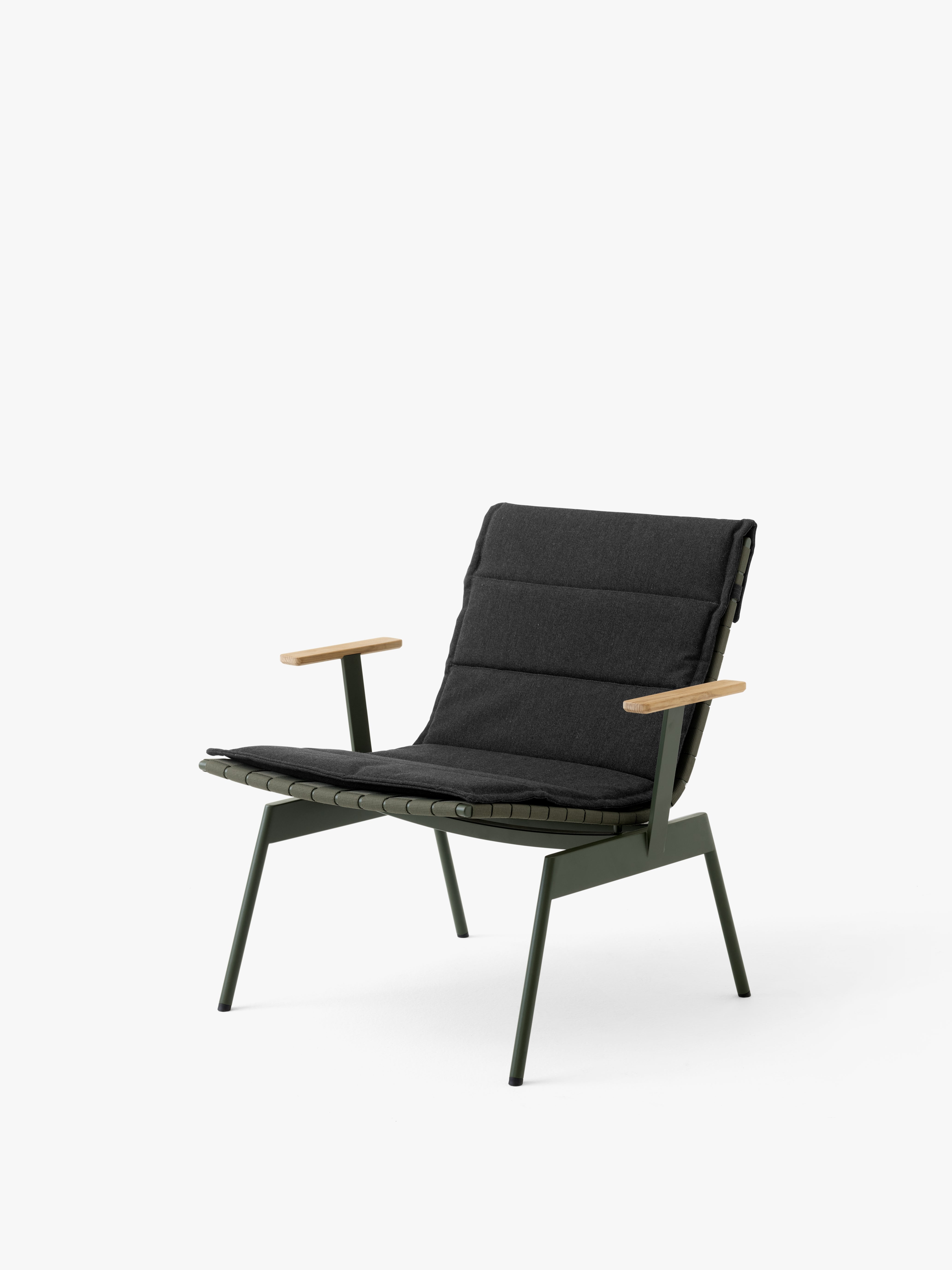 Outdoor armchair with armrests VILLE AV45 dark green