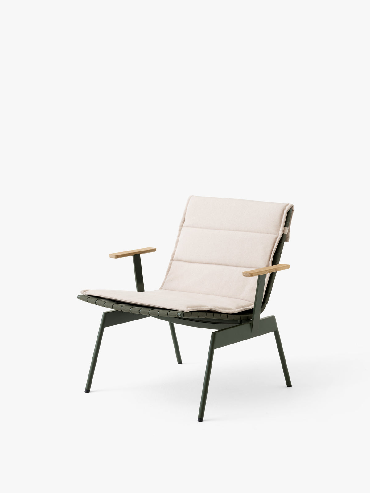 Outdoor armchair with armrests VILLE AV45 dark green
