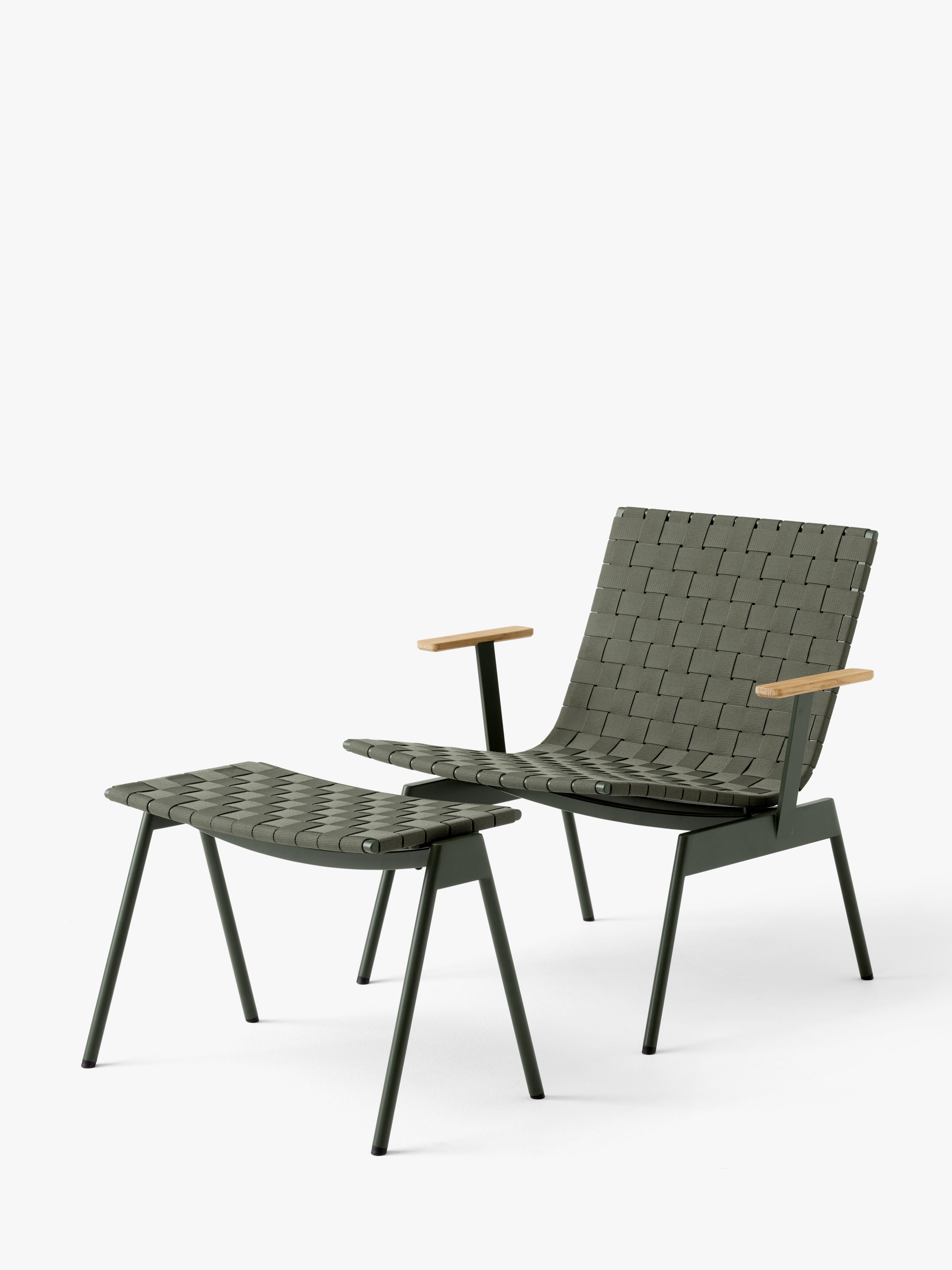 Outdoor armchair with armrests VILLE AV45 dark green