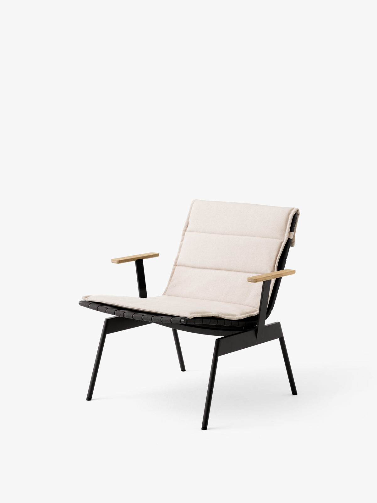 Outdoor armchair with armrests VILLE AV45 black