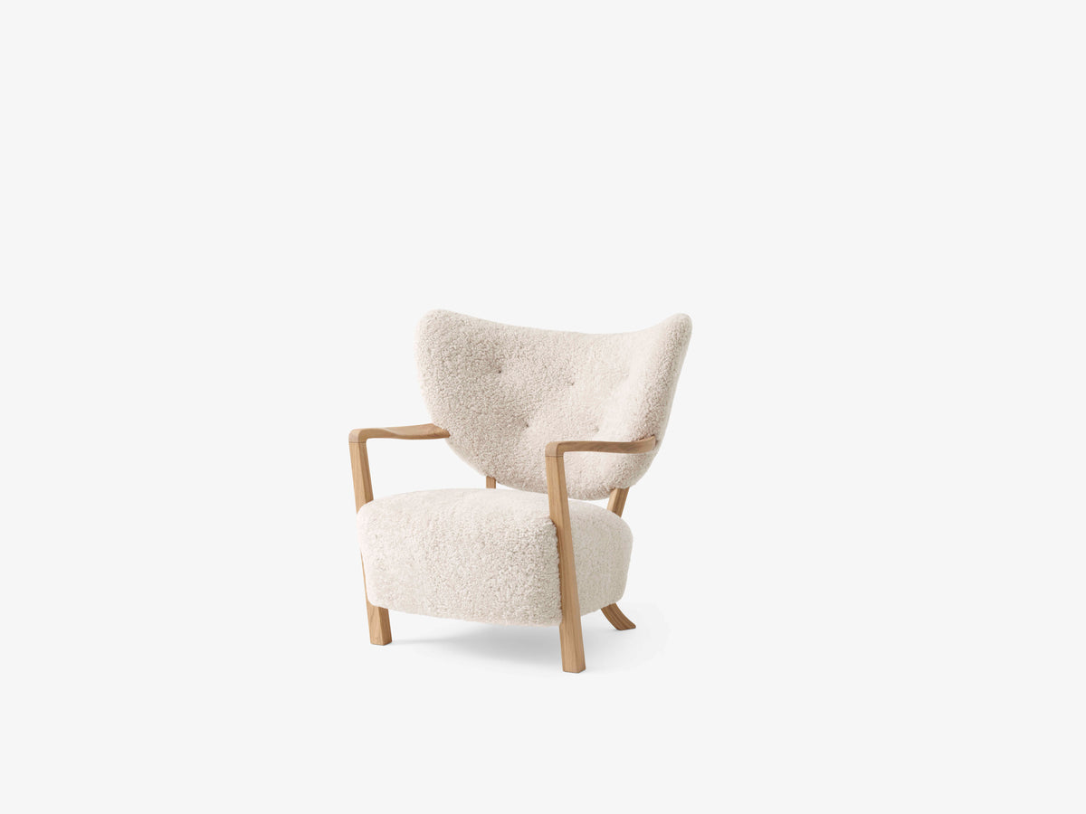 Upholstered WULFF ATD2 Armchair with Oak Base