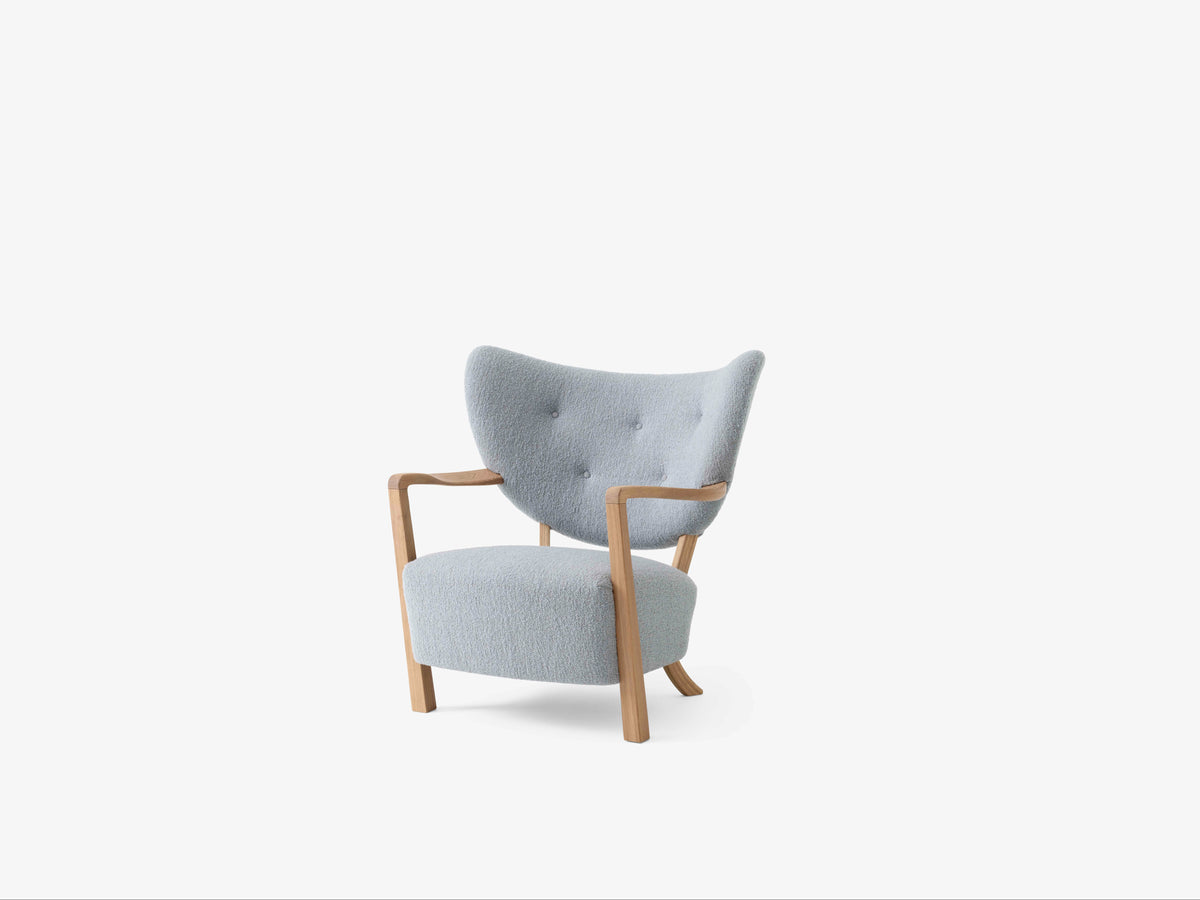 Upholstered WULFF ATD2 Armchair with Oak Base