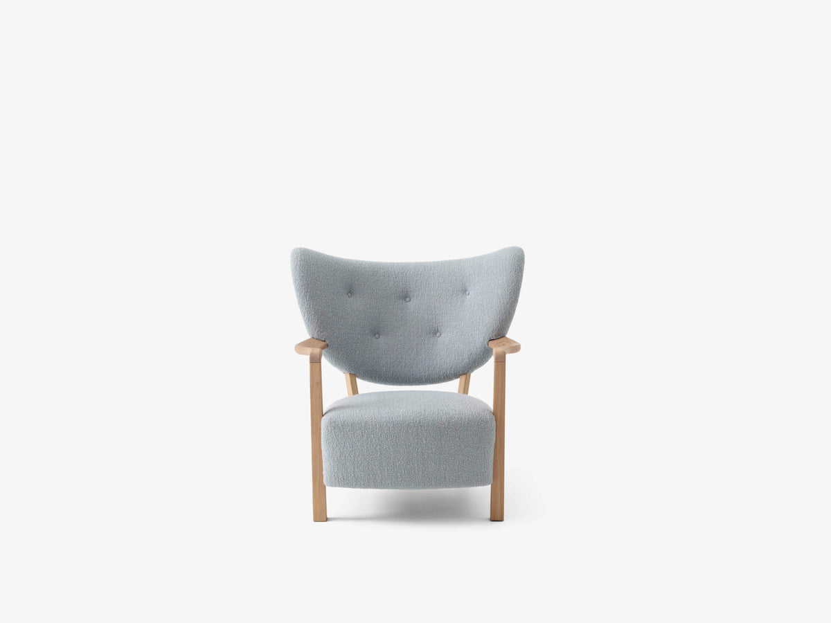 Upholstered WULFF ATD2 Armchair with Oak Base
