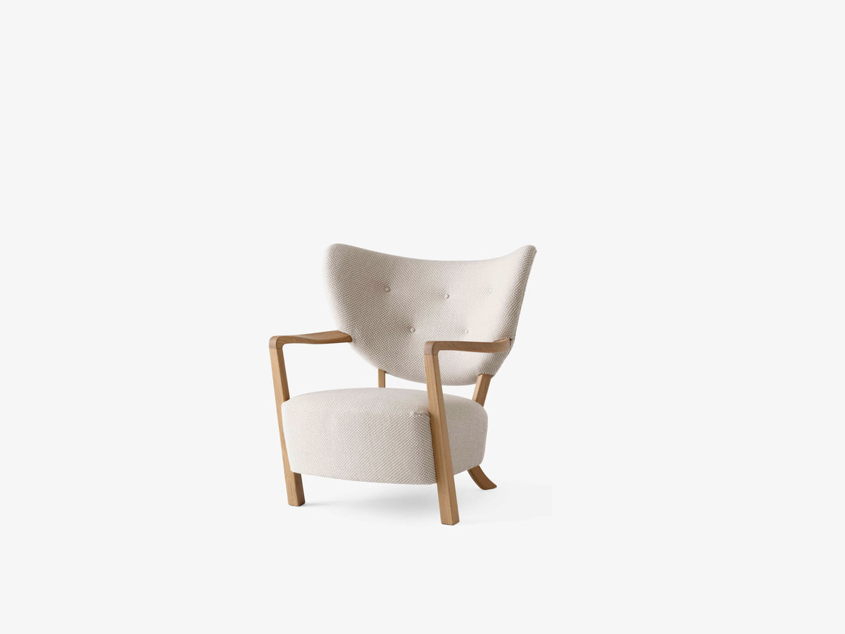 Upholstered WULFF ATD2 Armchair with Oak Base