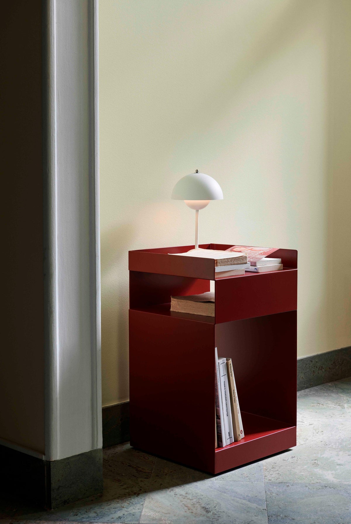 Rotate SC73 Rolling Cabinet, Wine Red
