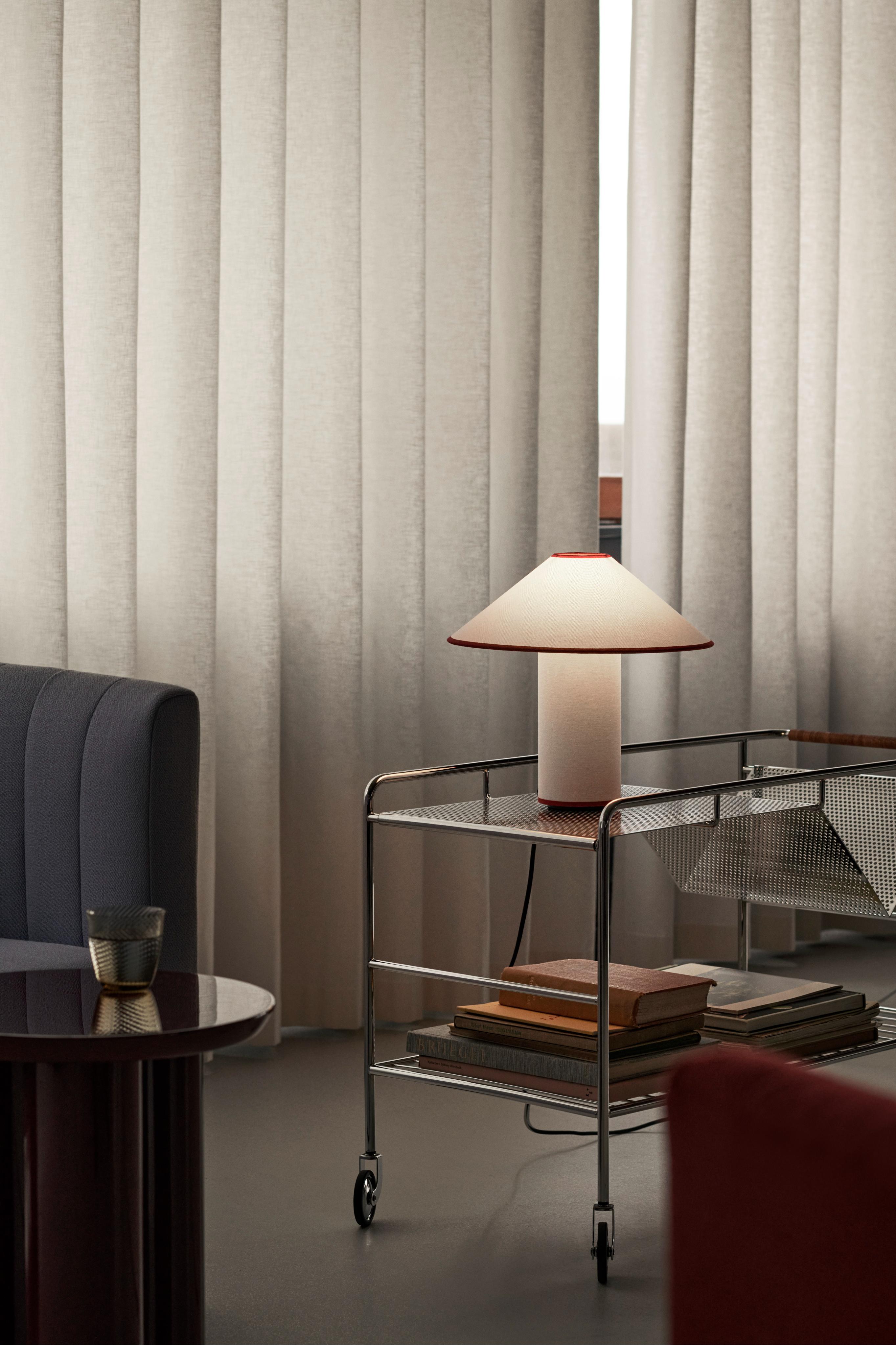 ALIMA NDS1 Cart in Matte Black with Lacquered Walnut Wood