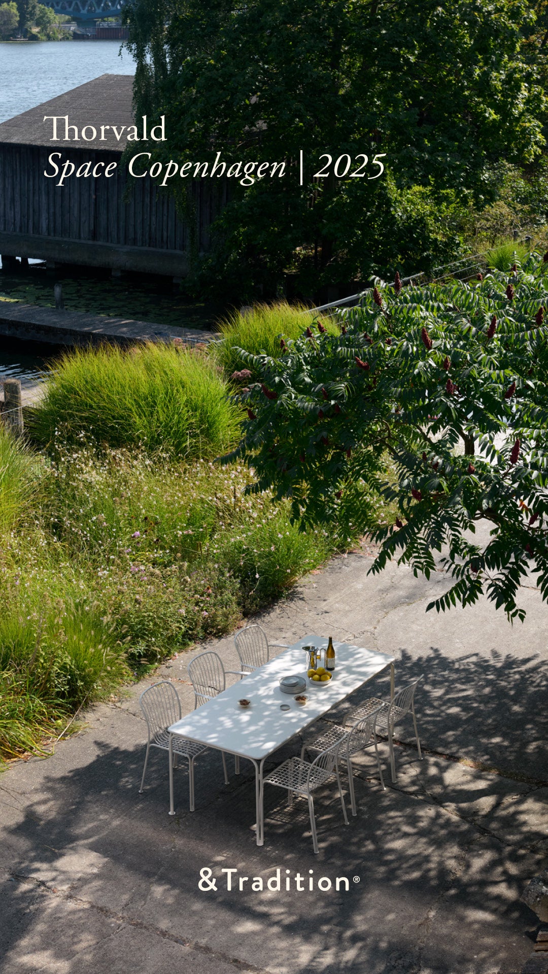 THORVALD outdoor table dark green