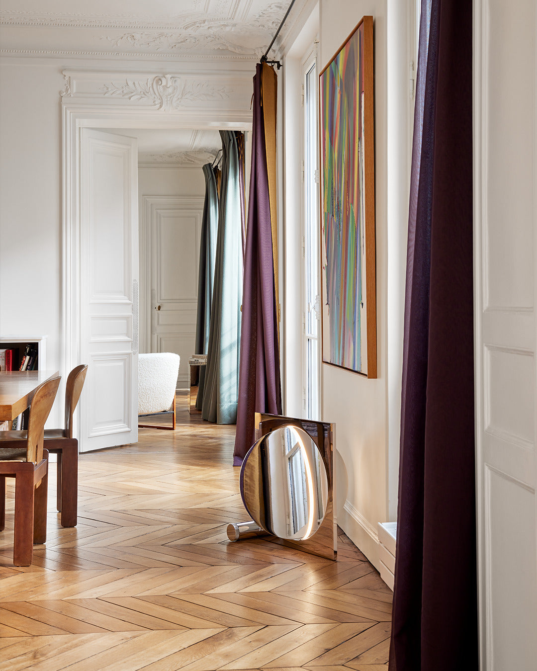 Stehlampe MOONSETTER verchromt