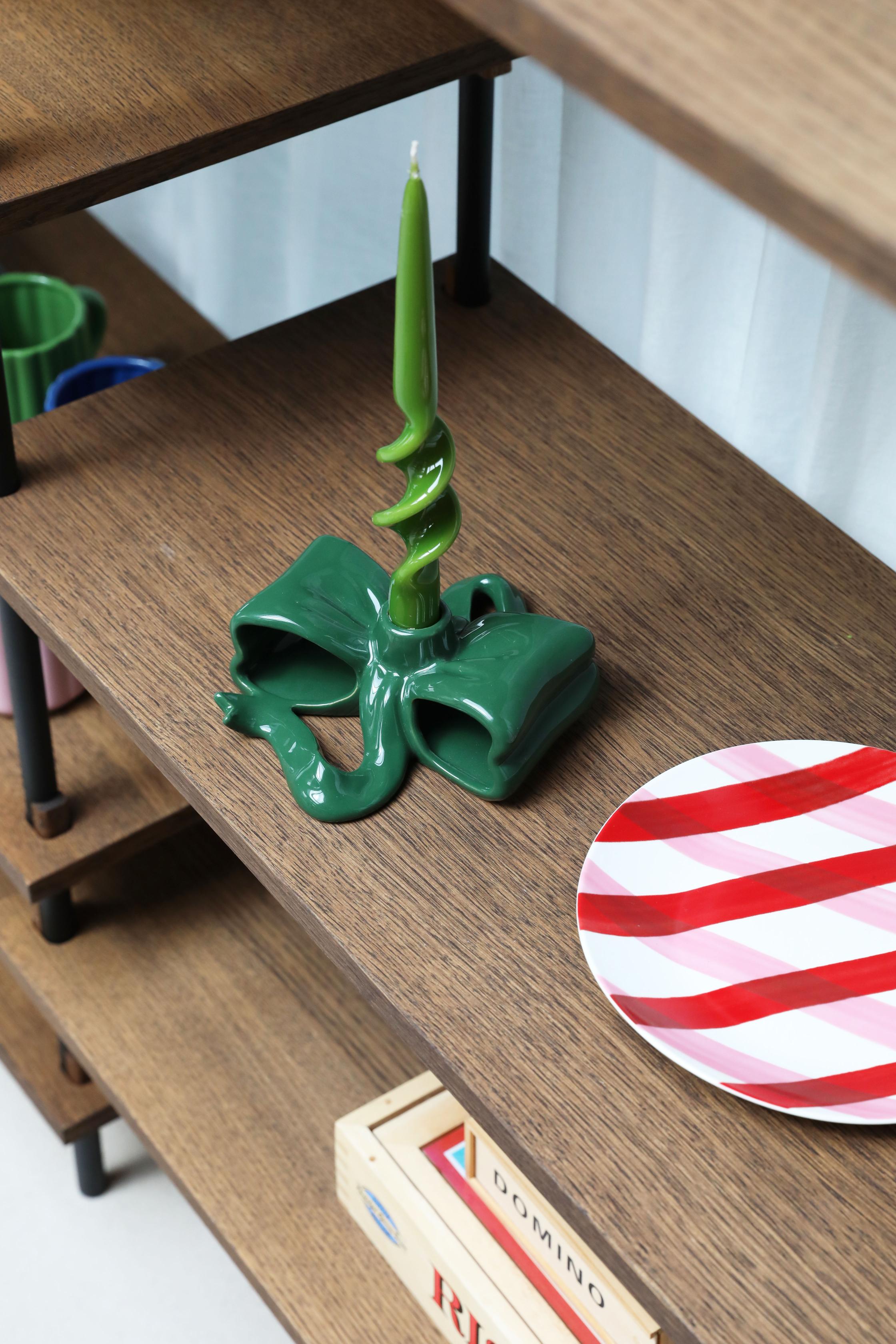 ALPHA GREENS Candle Set Green