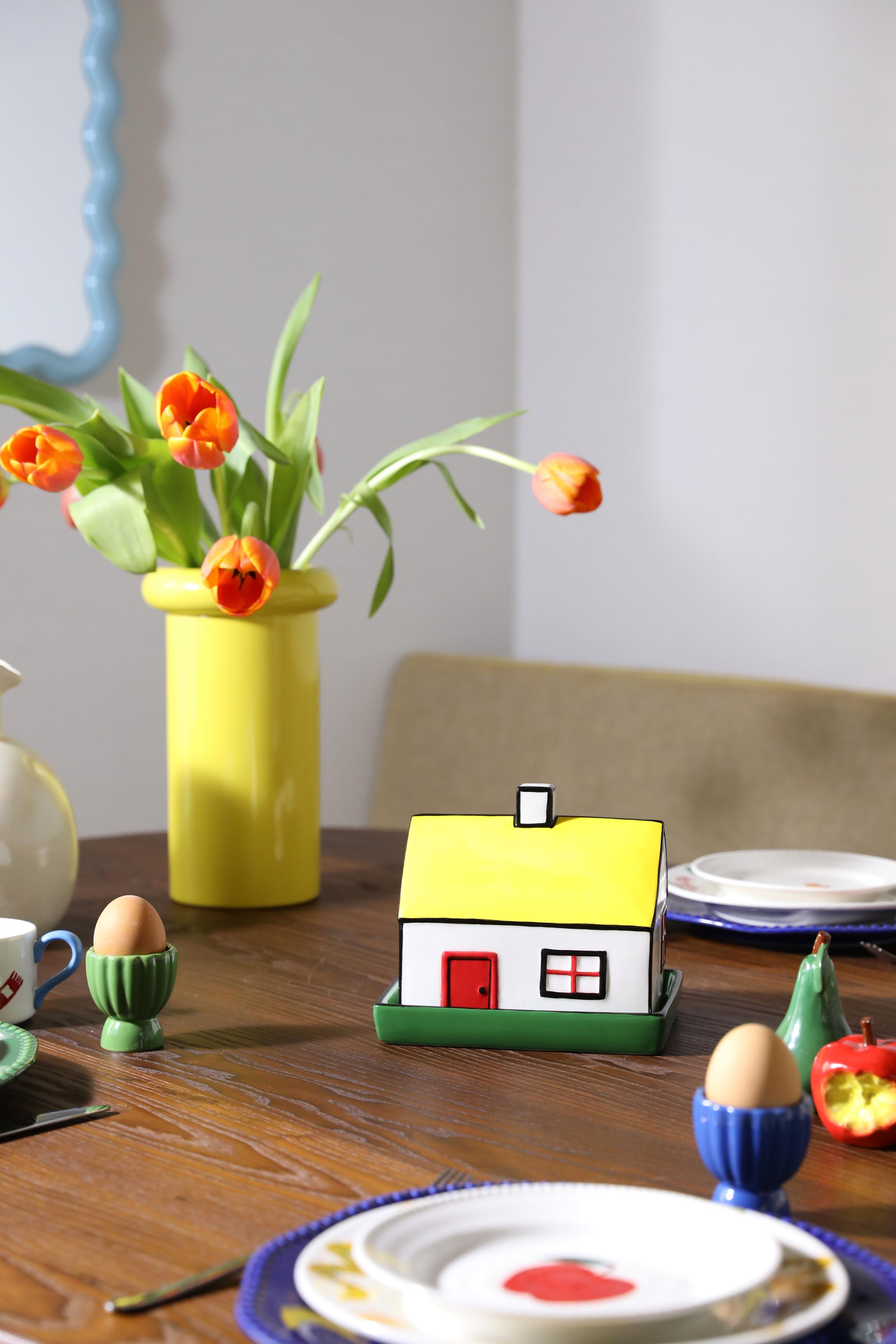 TURBAN vase yellow