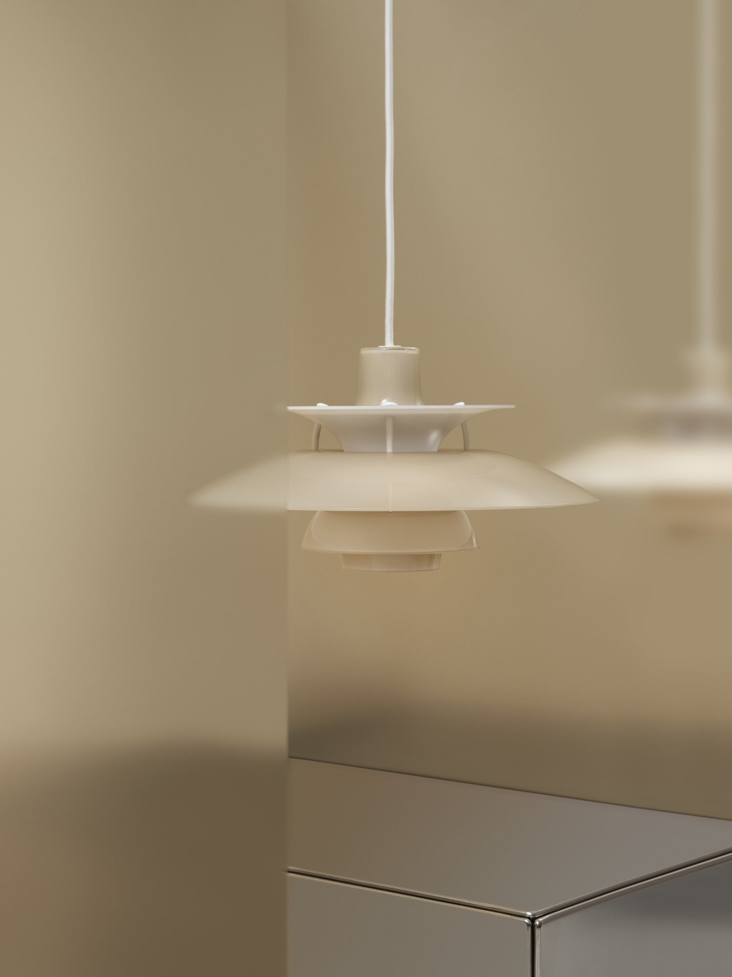 Hanging lamp PH 5 OPAL beige