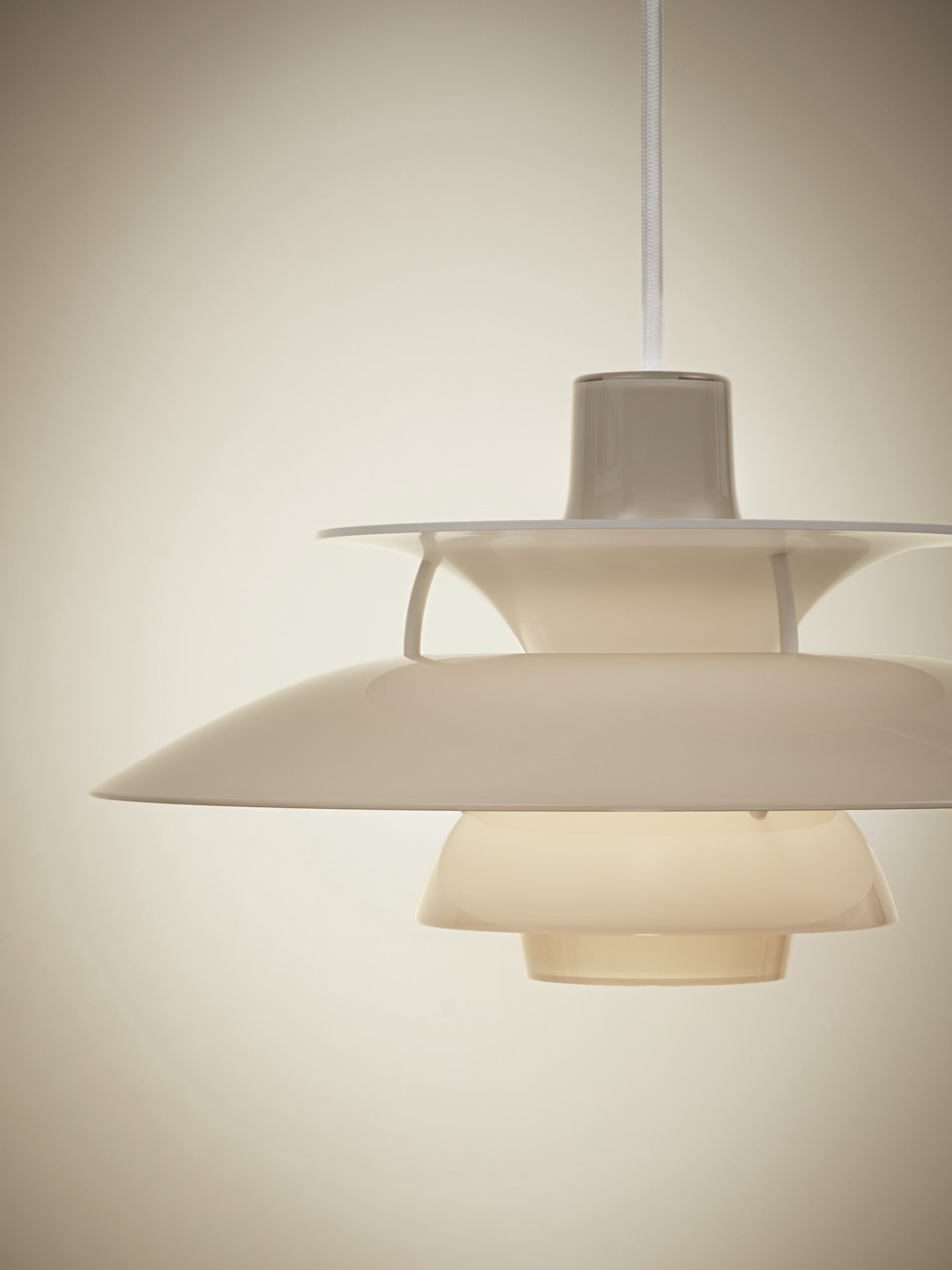 Hanging lamp PH 5 OPAL beige