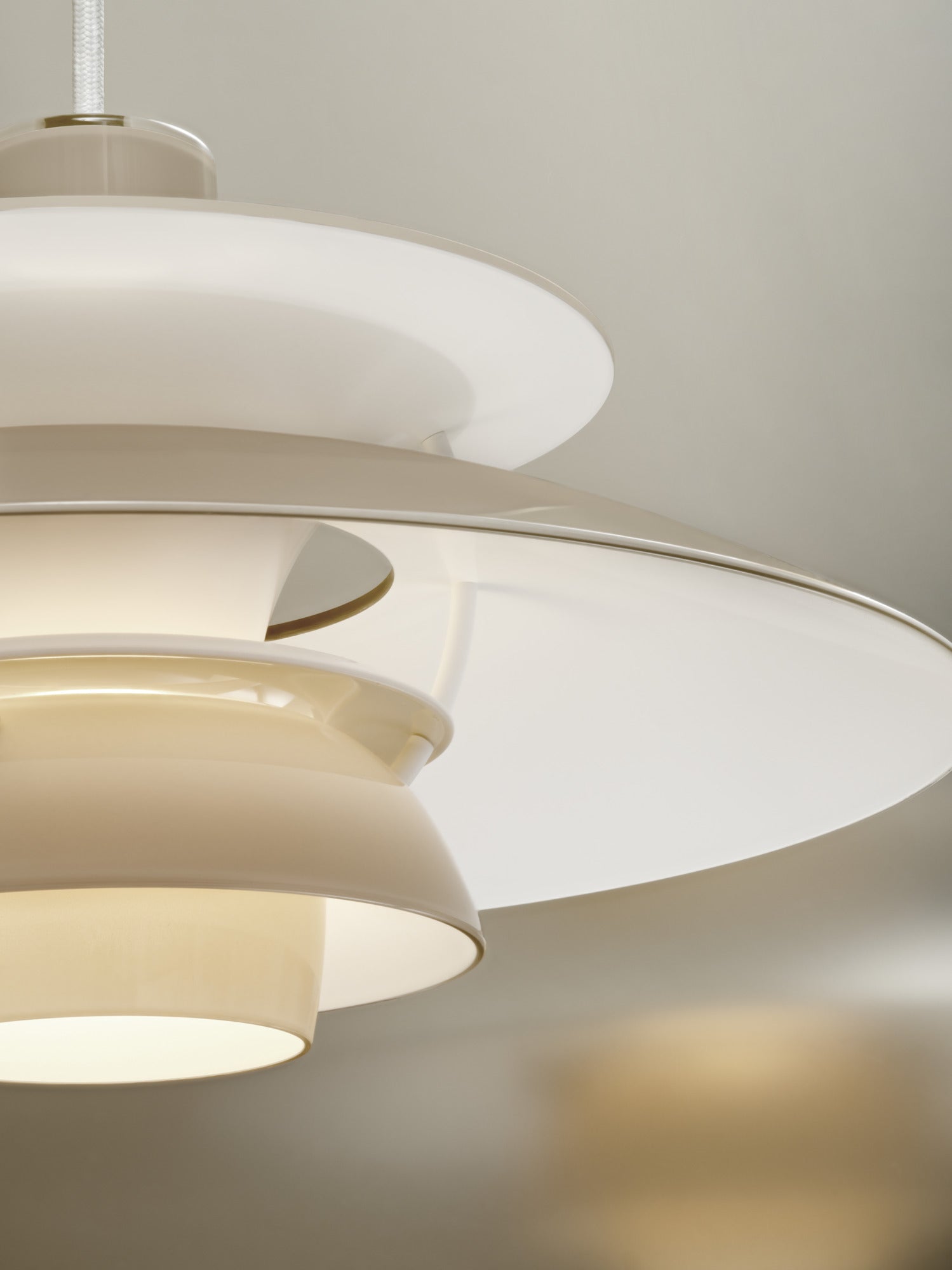Hanging lamp PH 5 OPAL beige