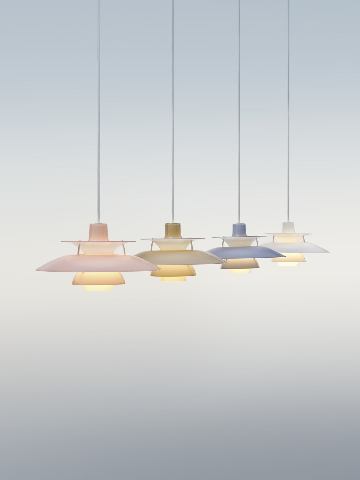 Hanging lamp PH 5 OPAL blue
