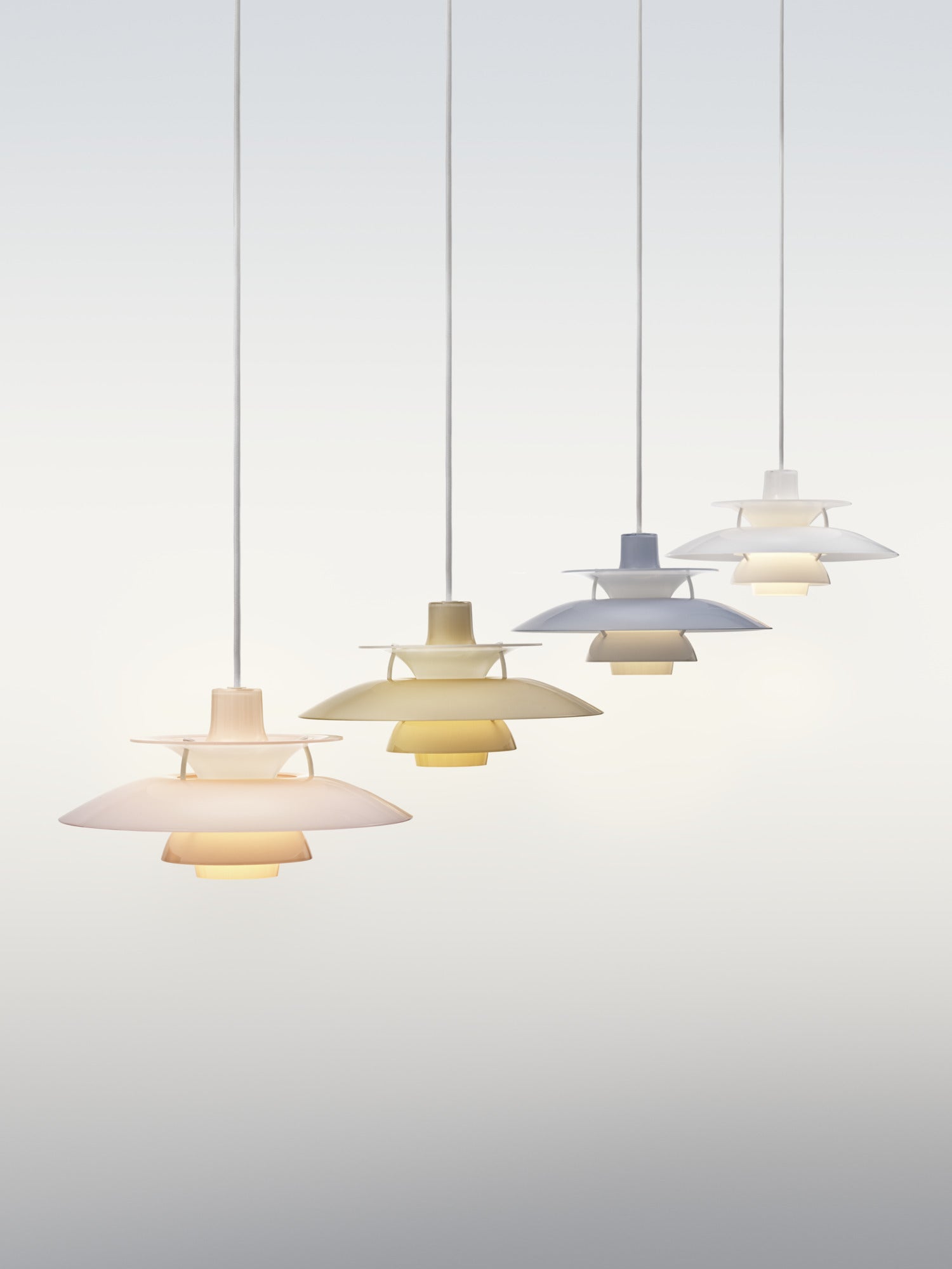 Hanging lamp PH 5 OPAL blue