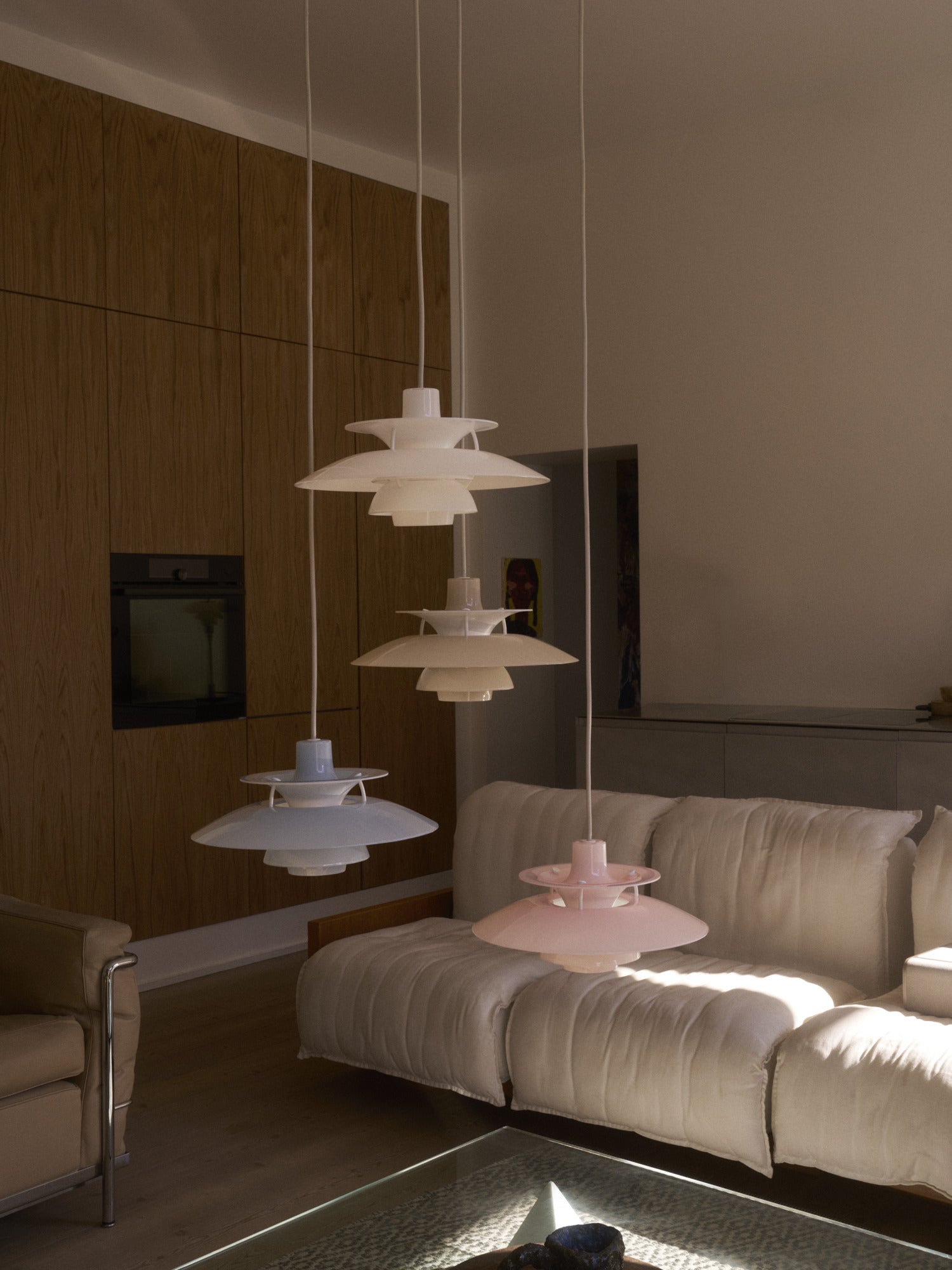 Hanging lamp PH 5 OPAL blue
