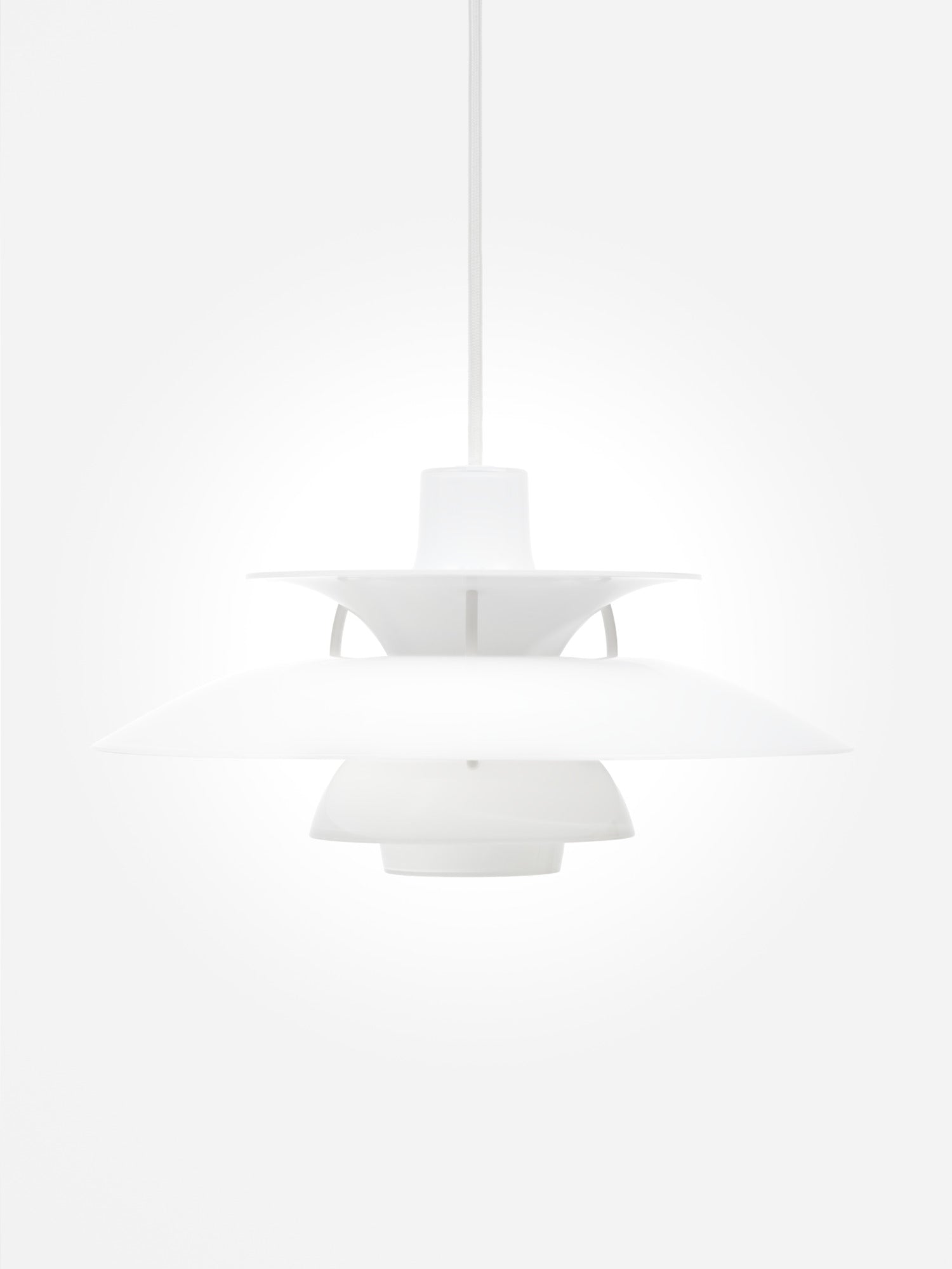 Hanging lamp PH 5 OPAL white