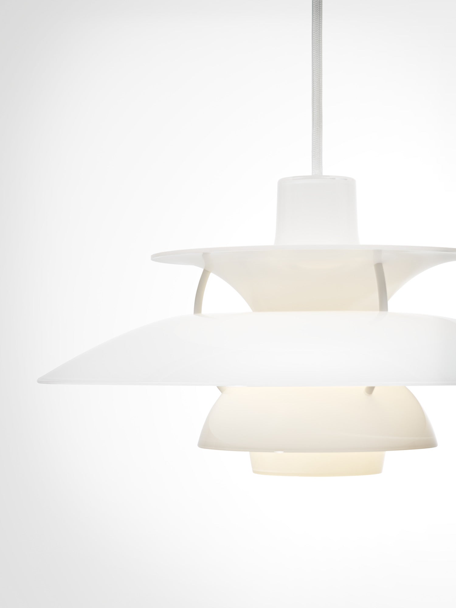 Hanging lamp PH 5 OPAL white