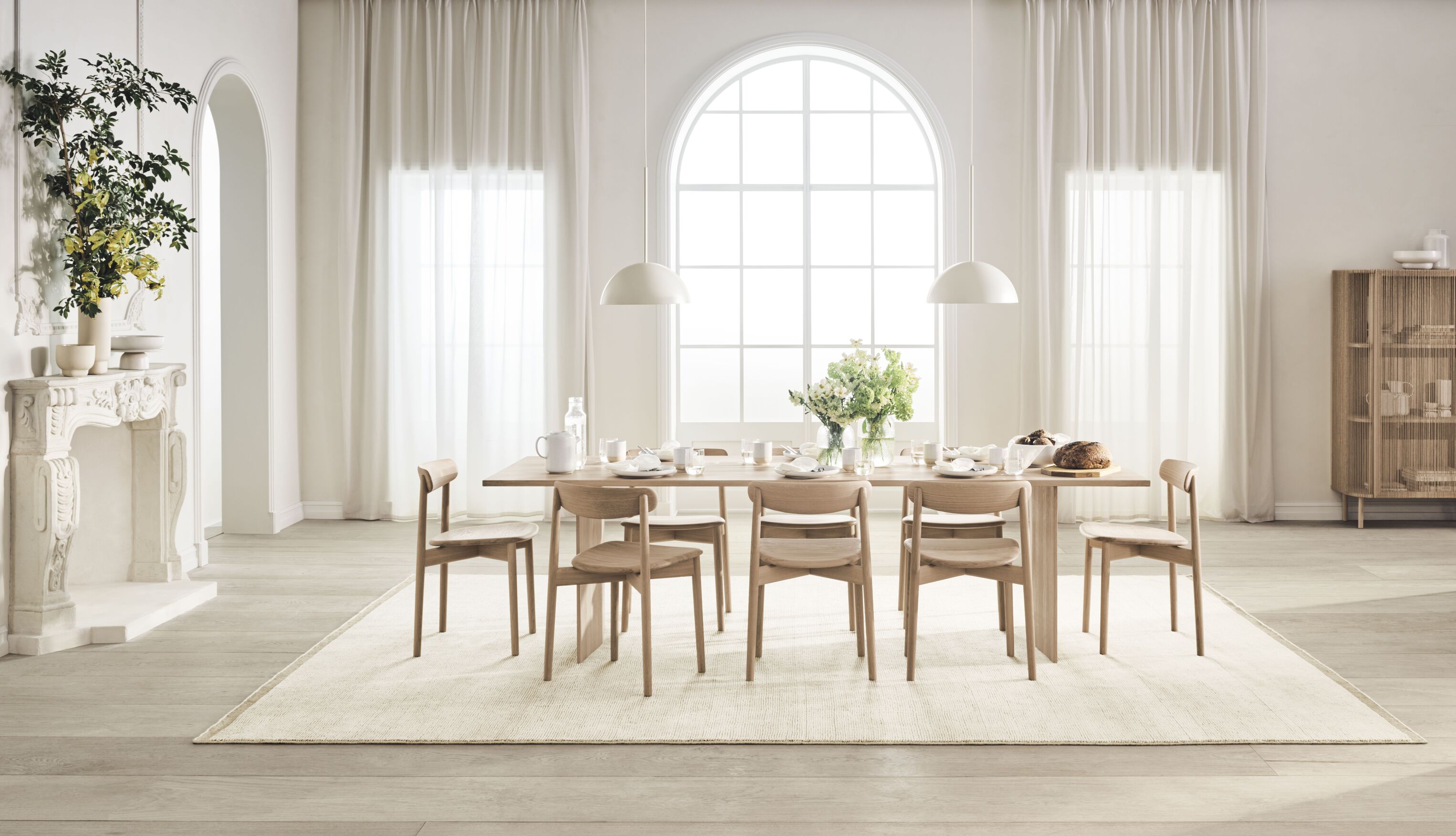 Vilde beige Teppich