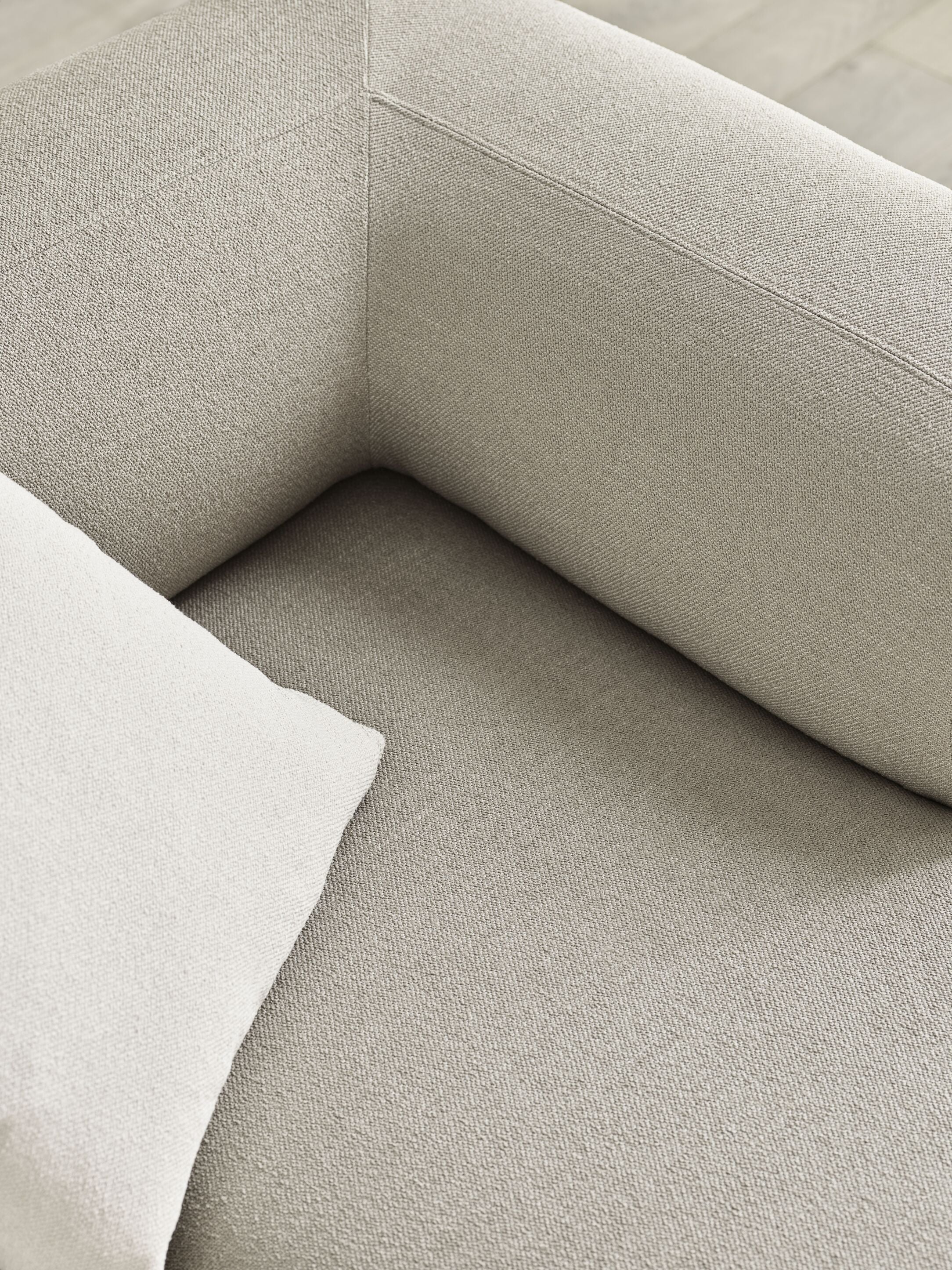 Angle modular sofa - left -handed upholstered module