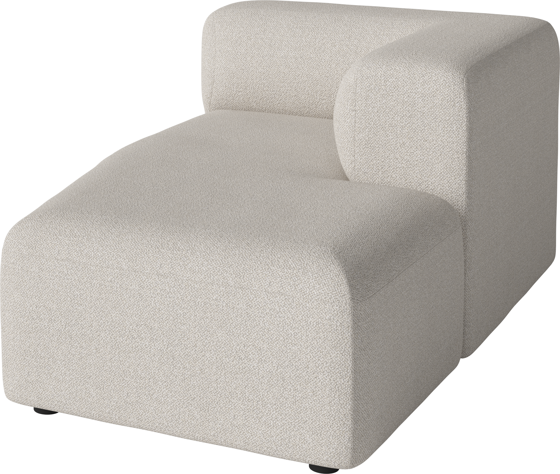Angle modular sofa - right -handed upholstered chaise