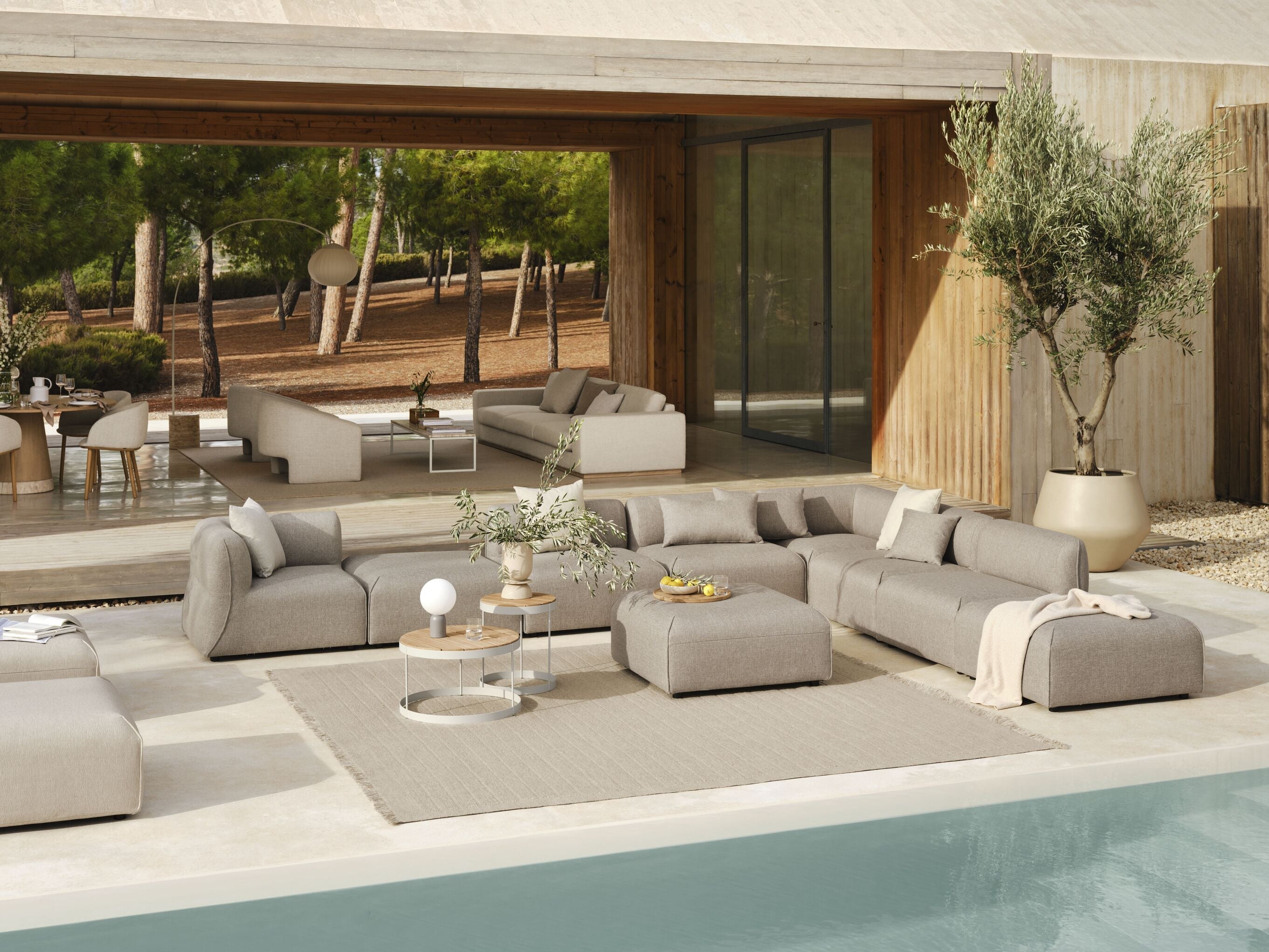Modular sofa ARKE - left -handed upholstered module