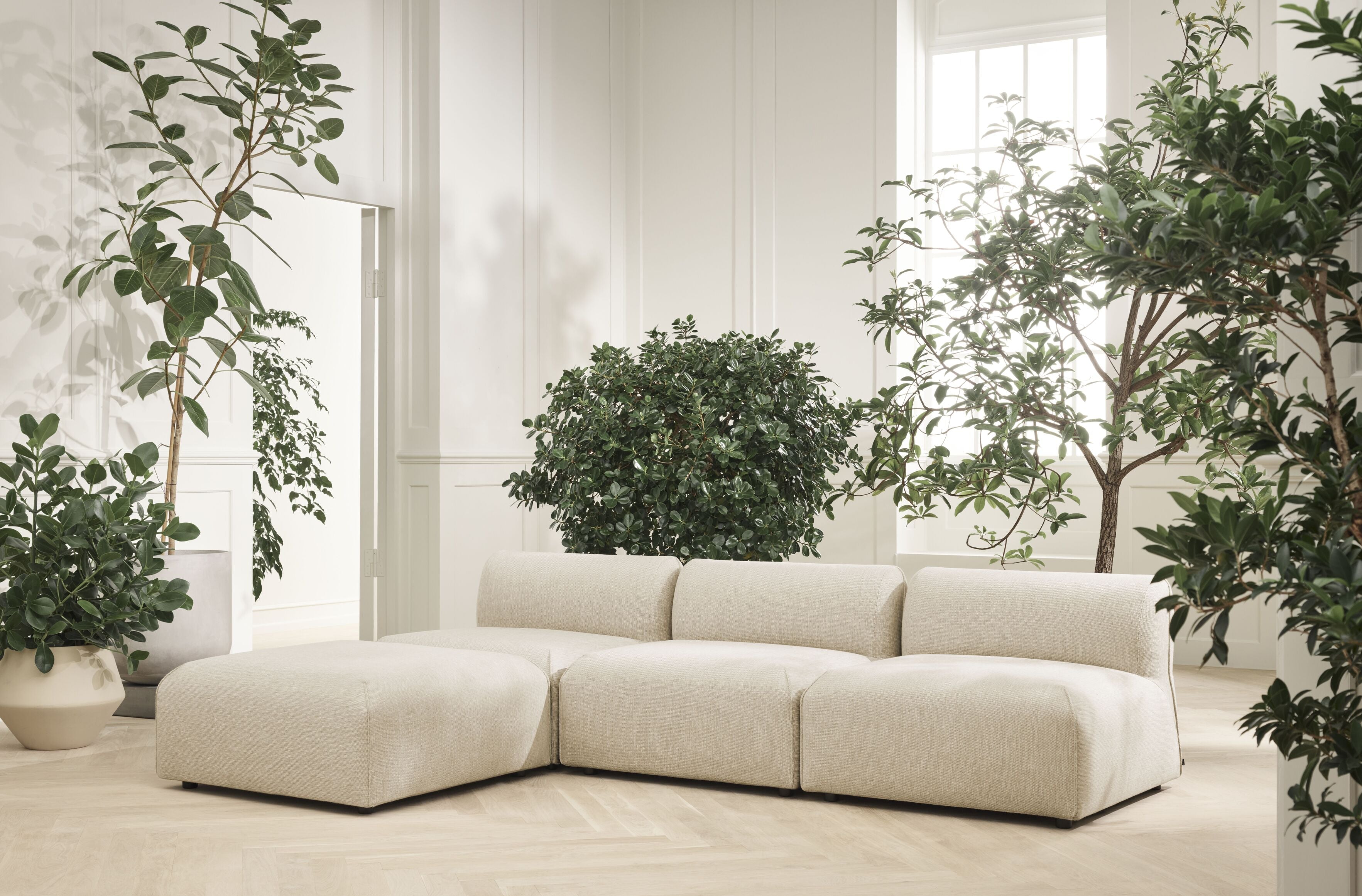 Modular sofa ARKE - left -handed upholstered module