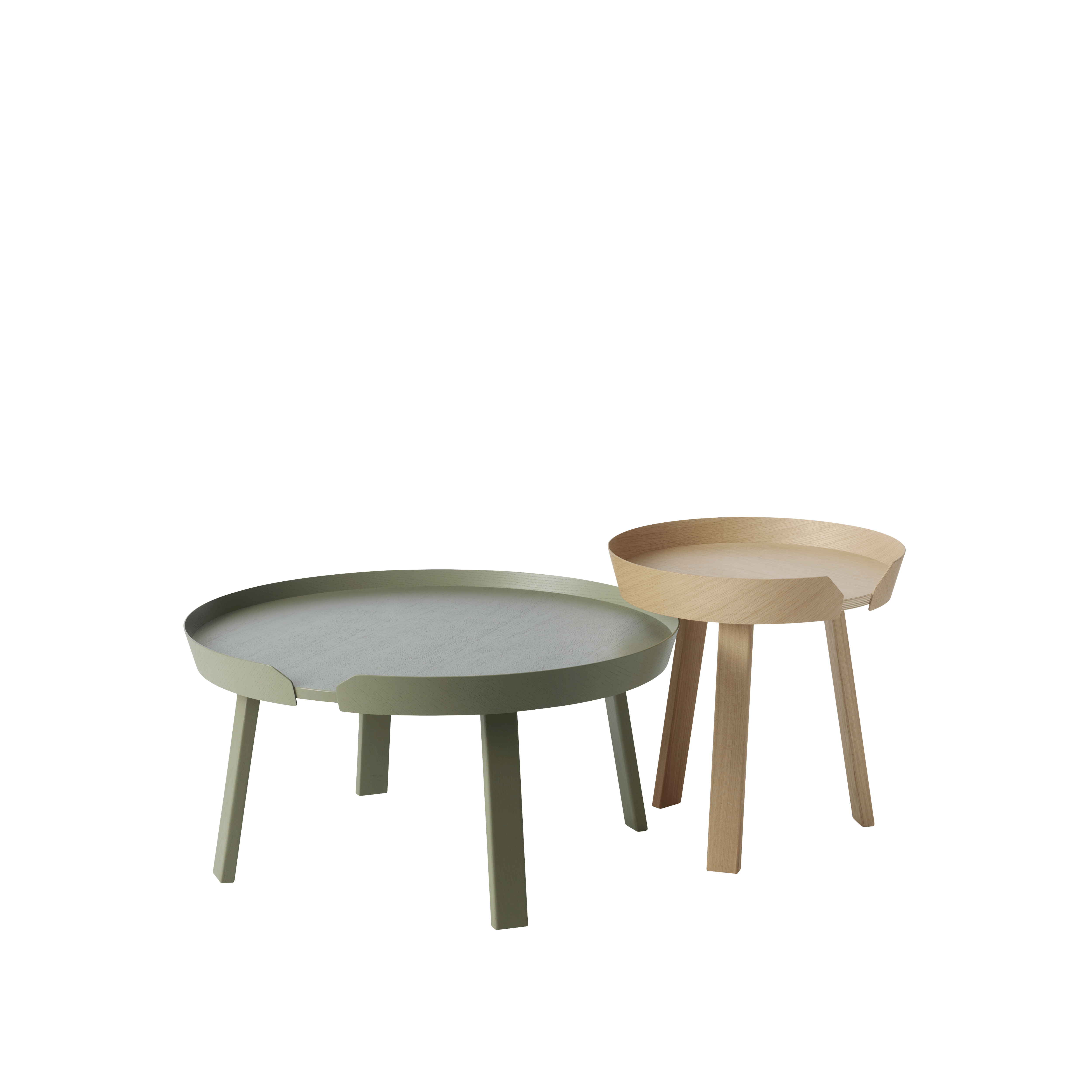 AROUND coffee table dirty green