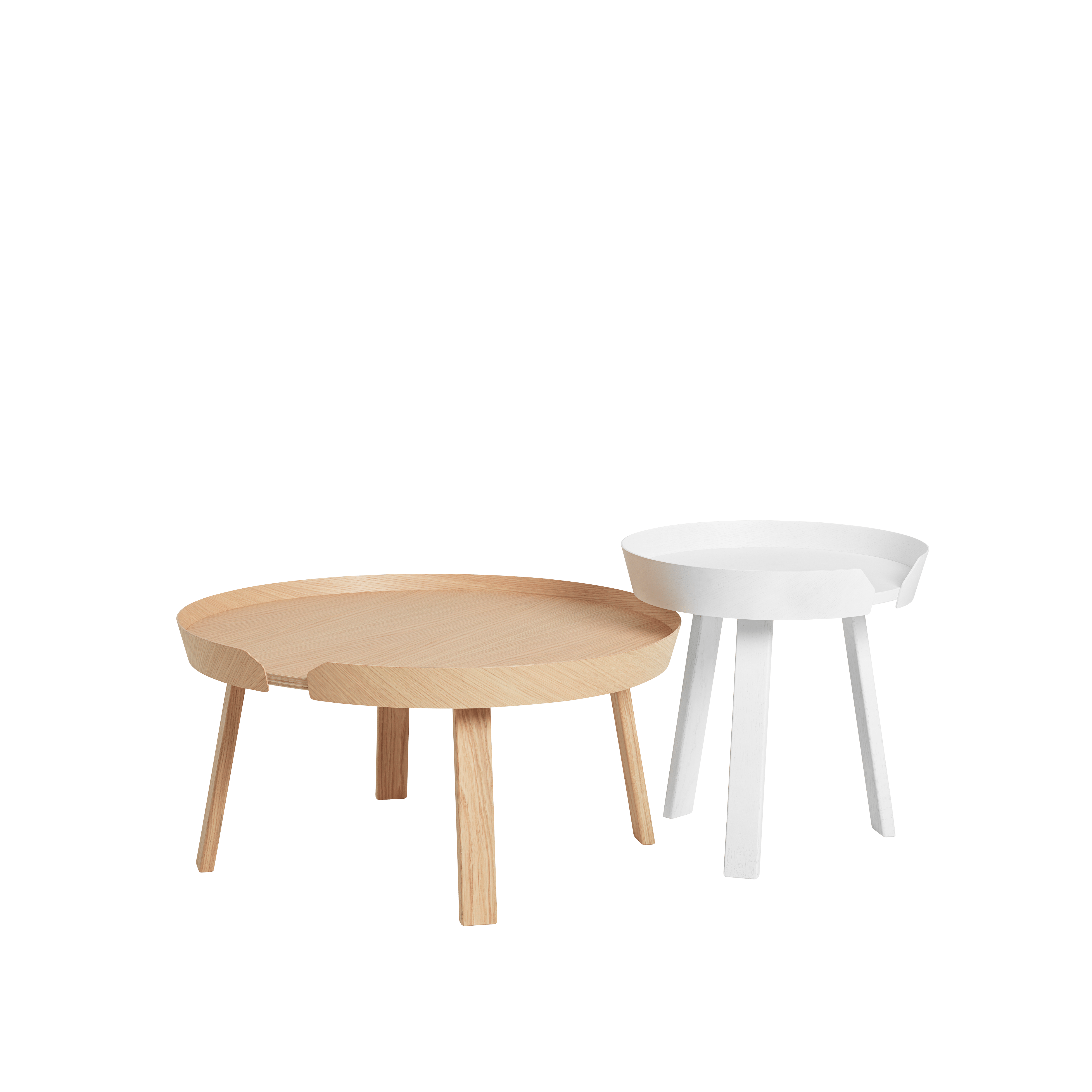 ROUND coffee table oak wood