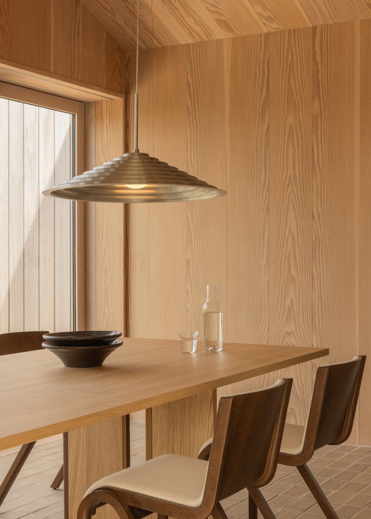 Pendelleuchte CHANCERY poliertes Aluminium