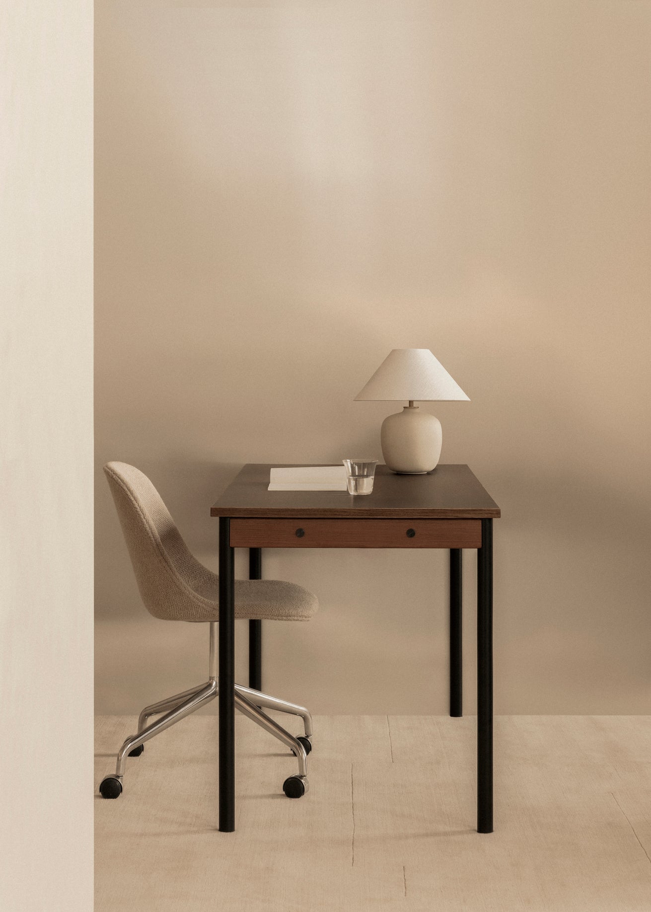 Tischlampe TORSO weiße Keramik