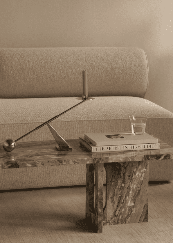 ANDROGYNE coffee table gray marble