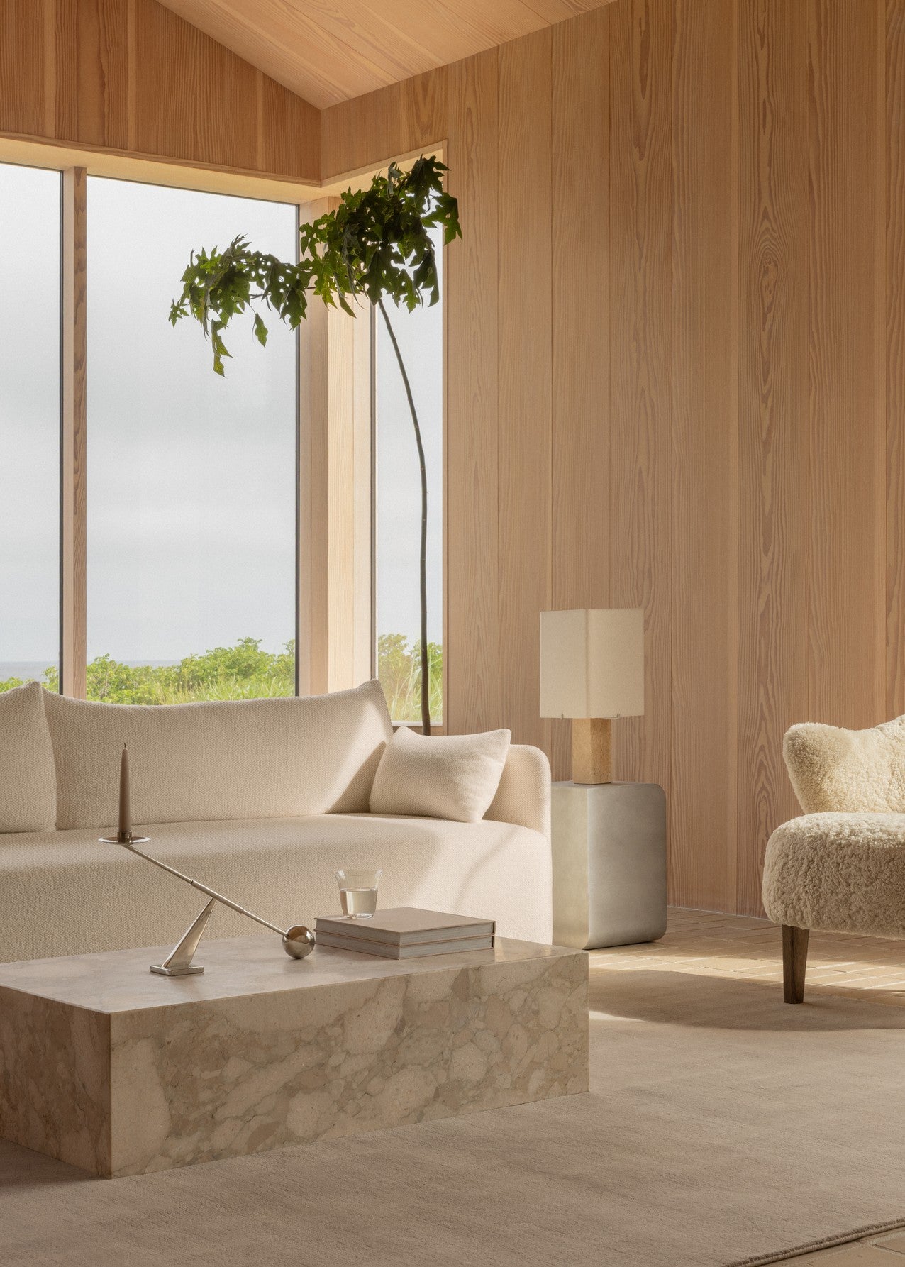 3-seater OFFSET sofa cream