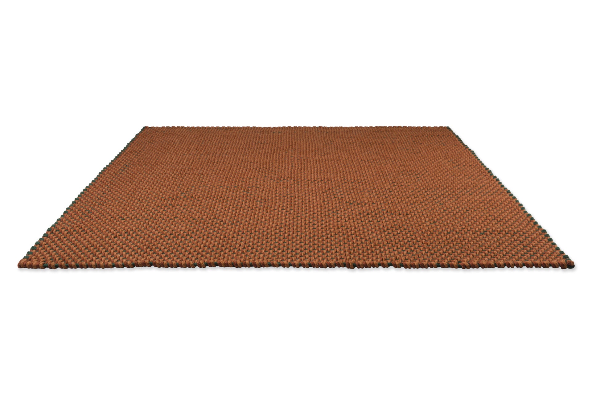 Orange-green lace external rug