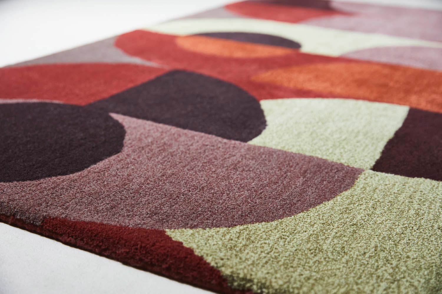 Cosmo red rug red